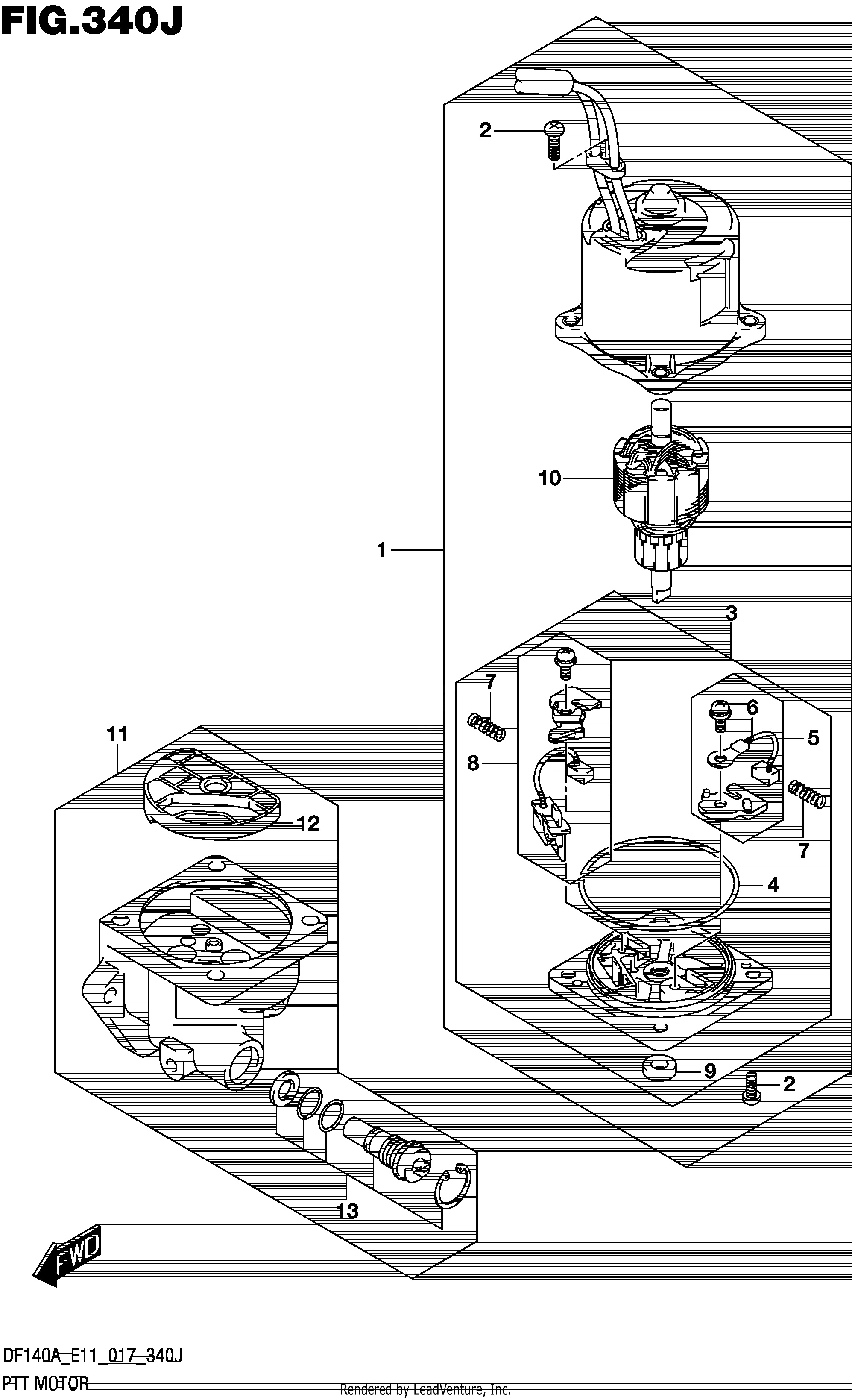 MOTOR PTT (DF140AZ E40)