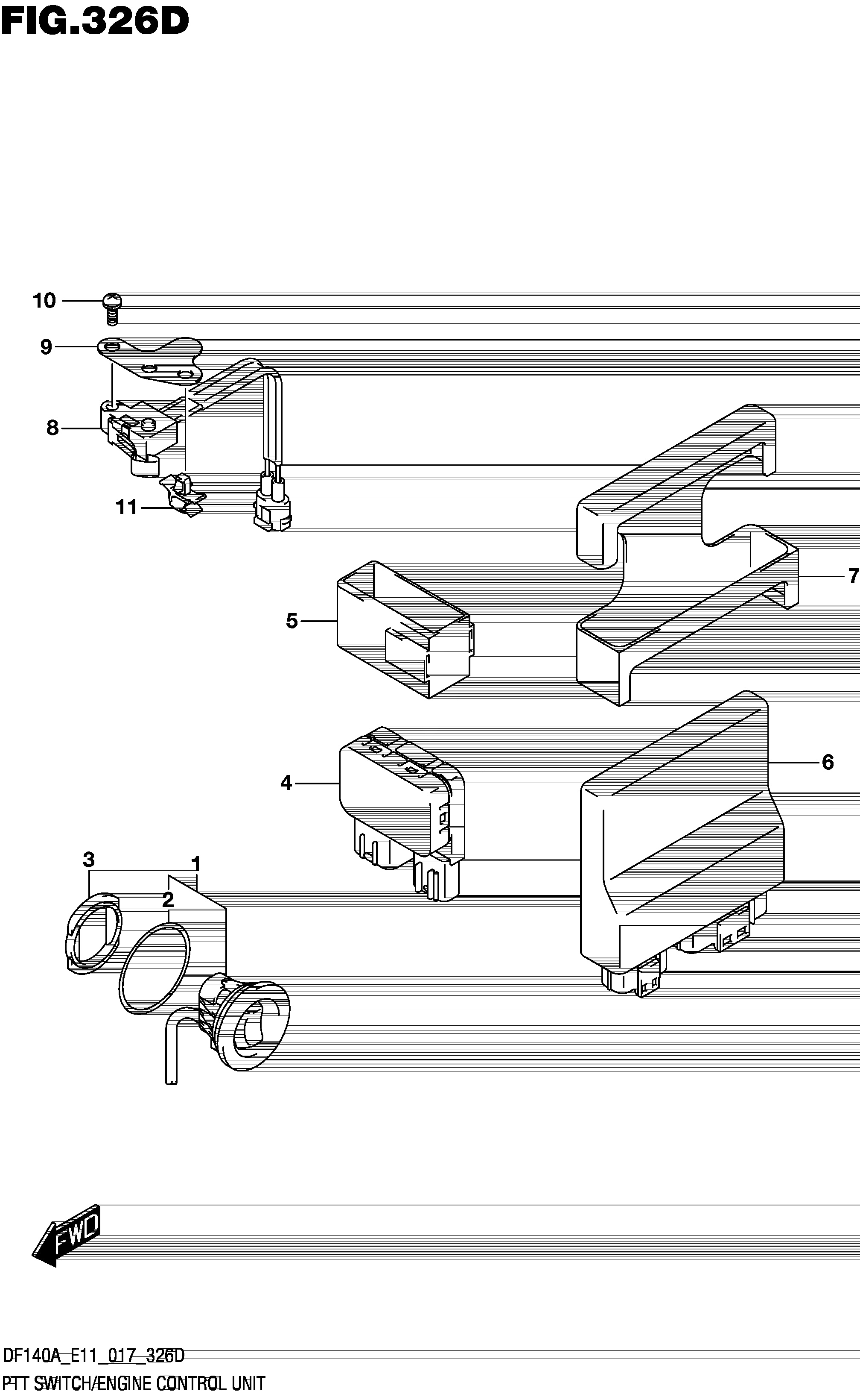 UNITÉ DE COMMANDE MOTEUR DE COMMUTATEUR PTT (DF115AZ E11)