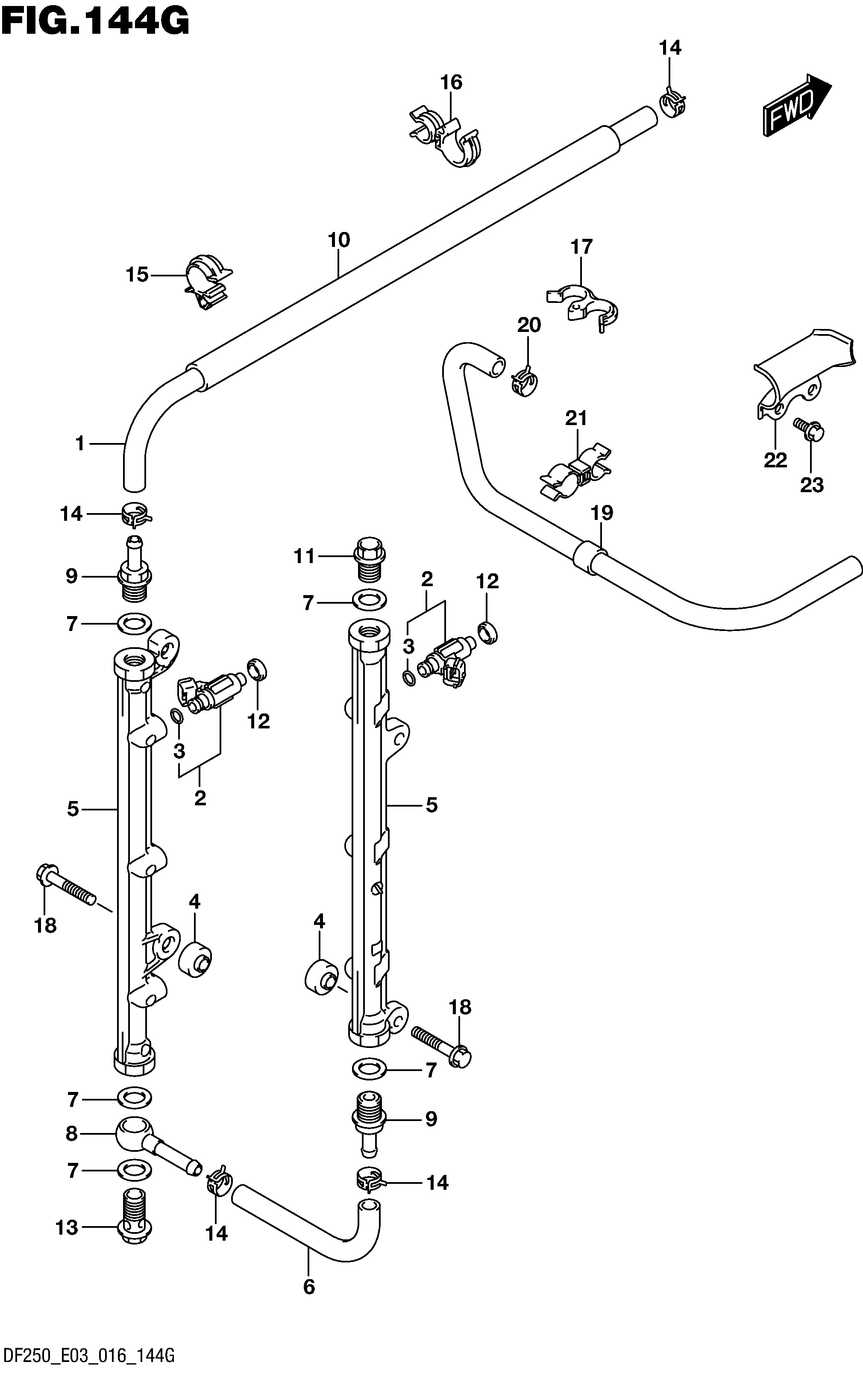 INJECTEUR DE CARBURANT (DF250ST E03)