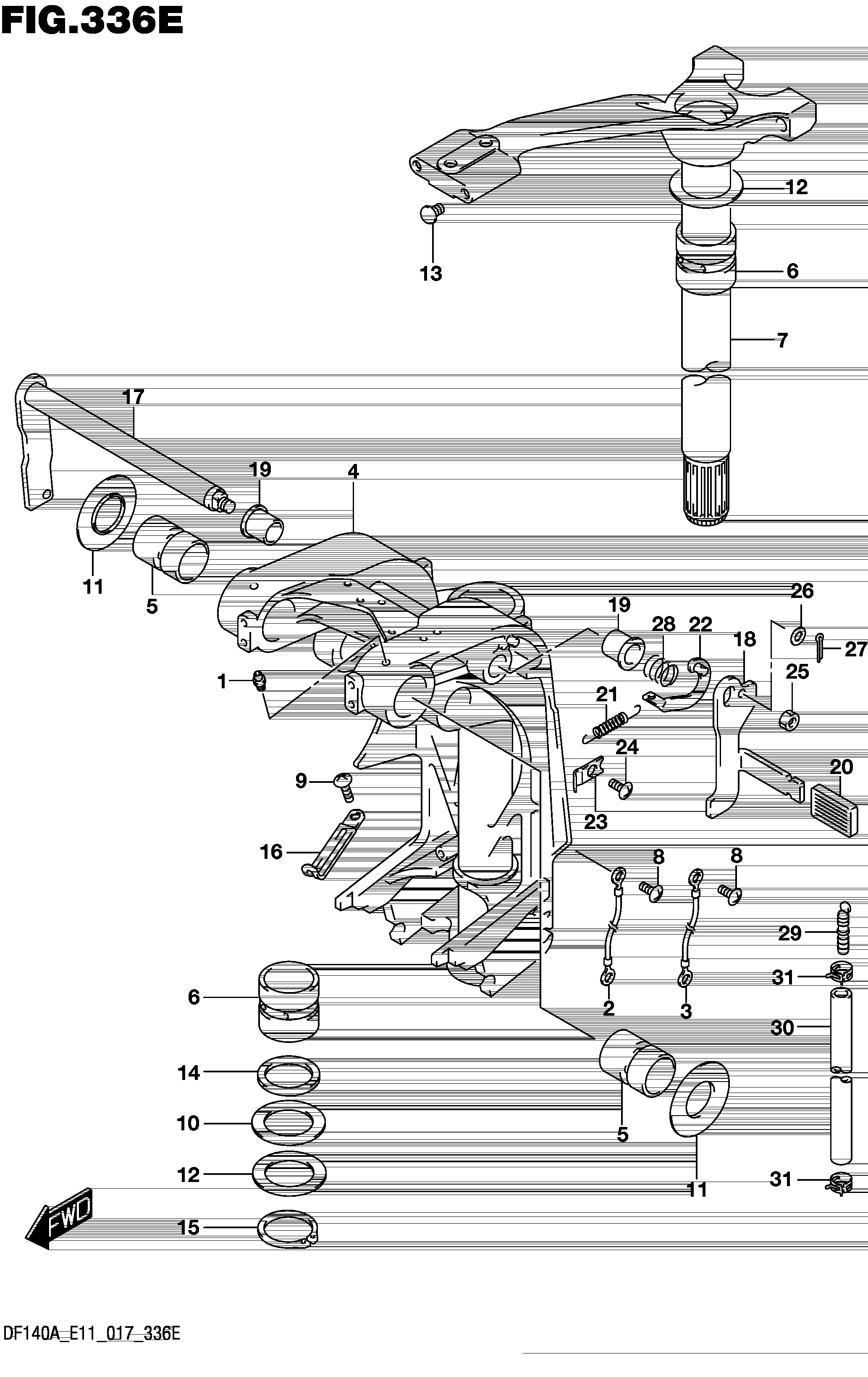 Support pivotant (DF115AZ E40)