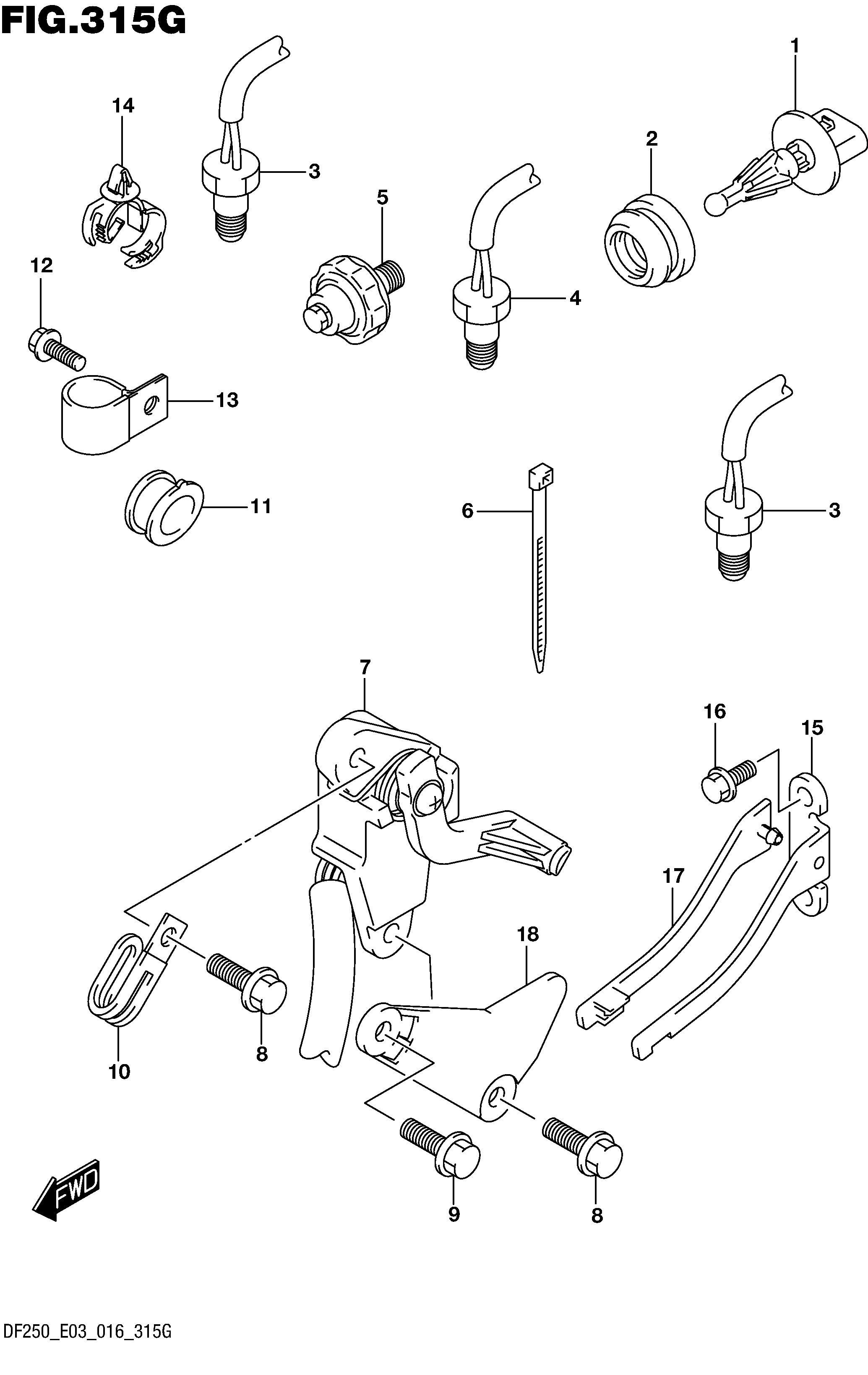 SENSOR (DF250ST E03)
