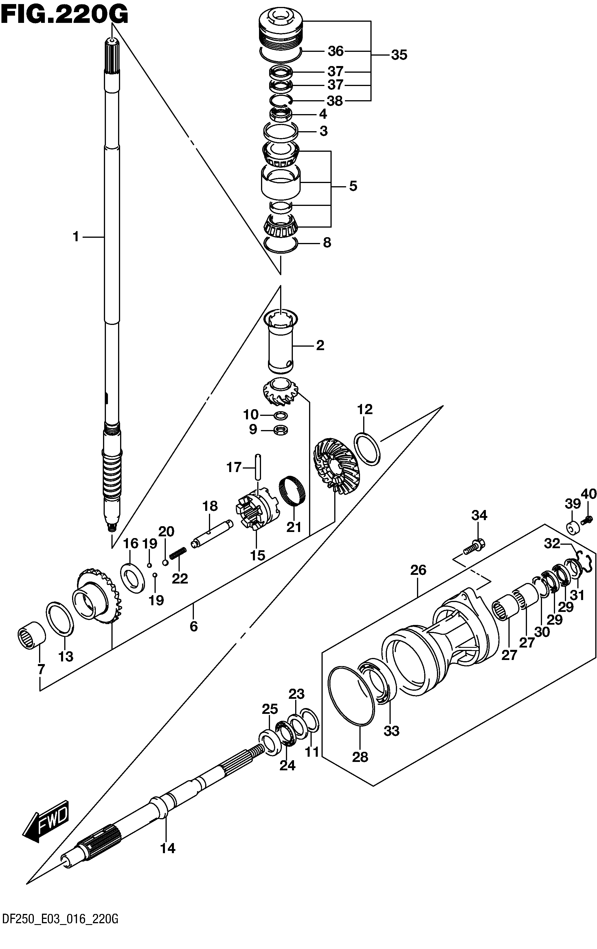TRANSMISSION (DF250ST E03)