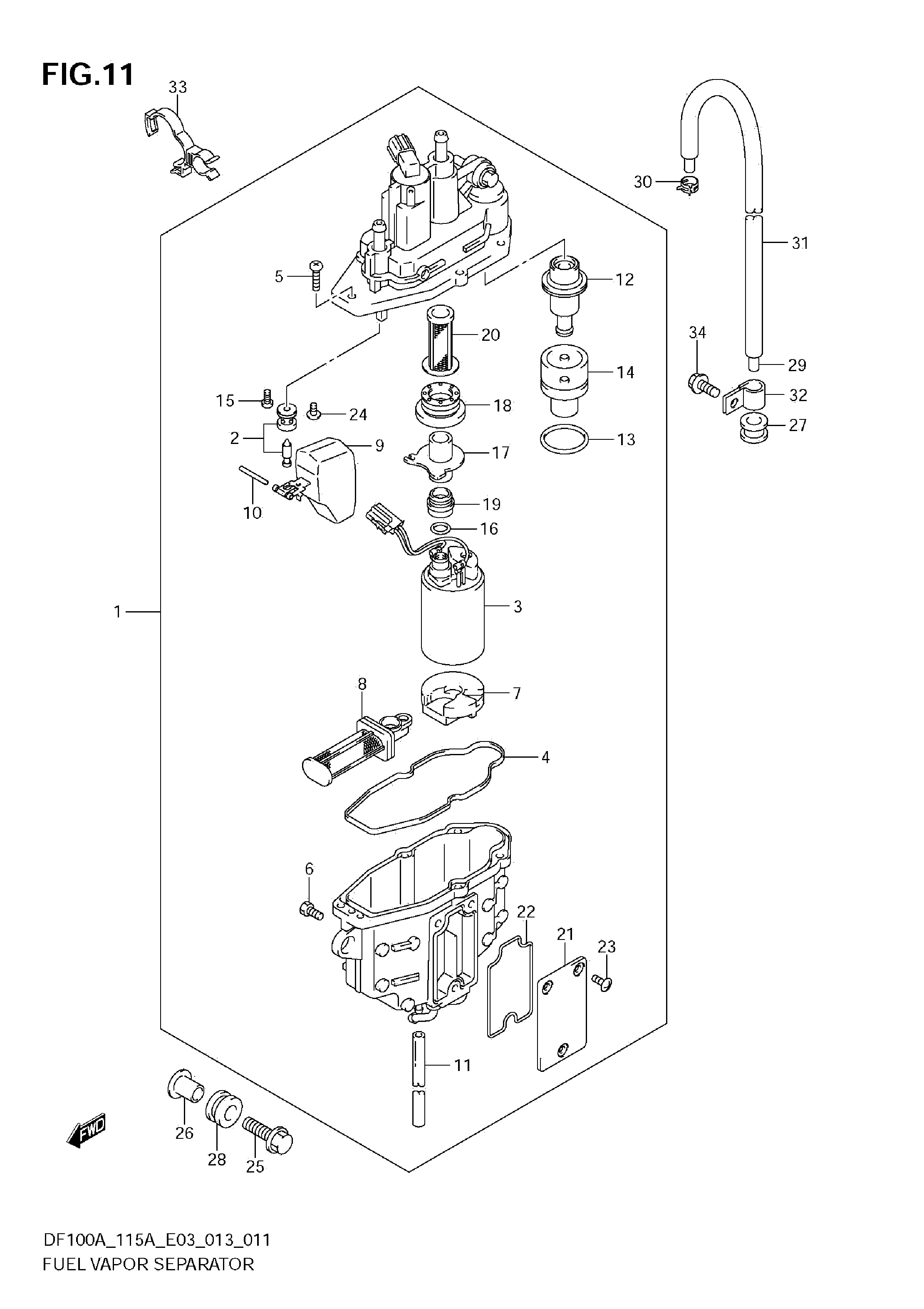 SEPARADOR DE VAPOR DE COMBUSTIBLE