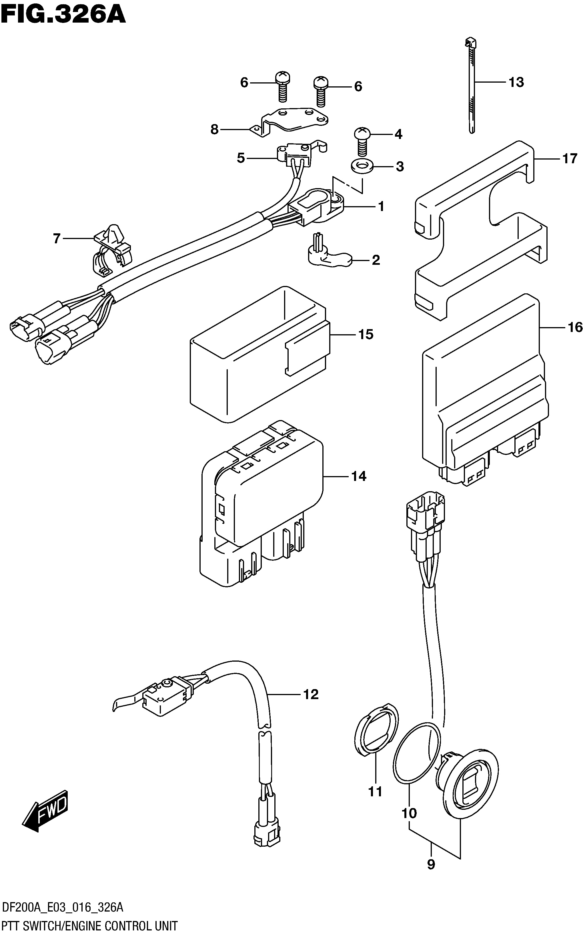 UNIDAD DE CONTROL DEL MOTOR CON INTERRUPTOR PTT