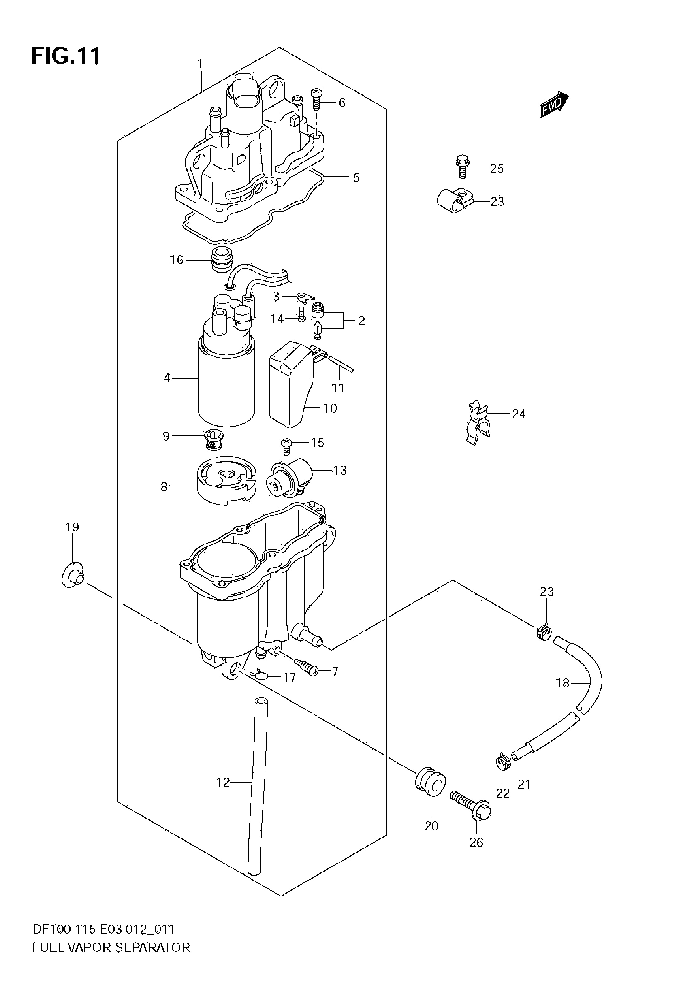 SEPARADOR DE VAPOR DE COMBUSTIBLE