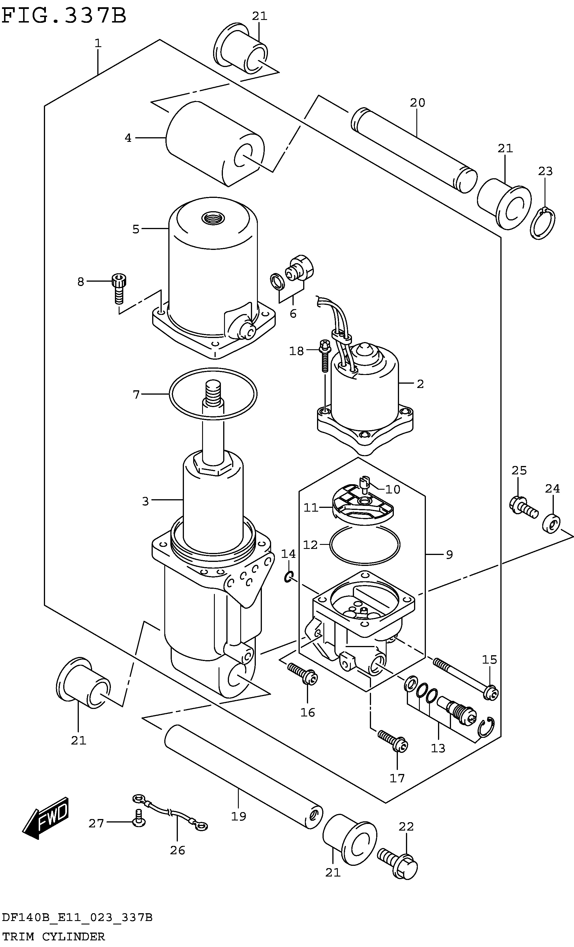 CYLINDRE DE GARNITURE (DF115BT DF115BZ)