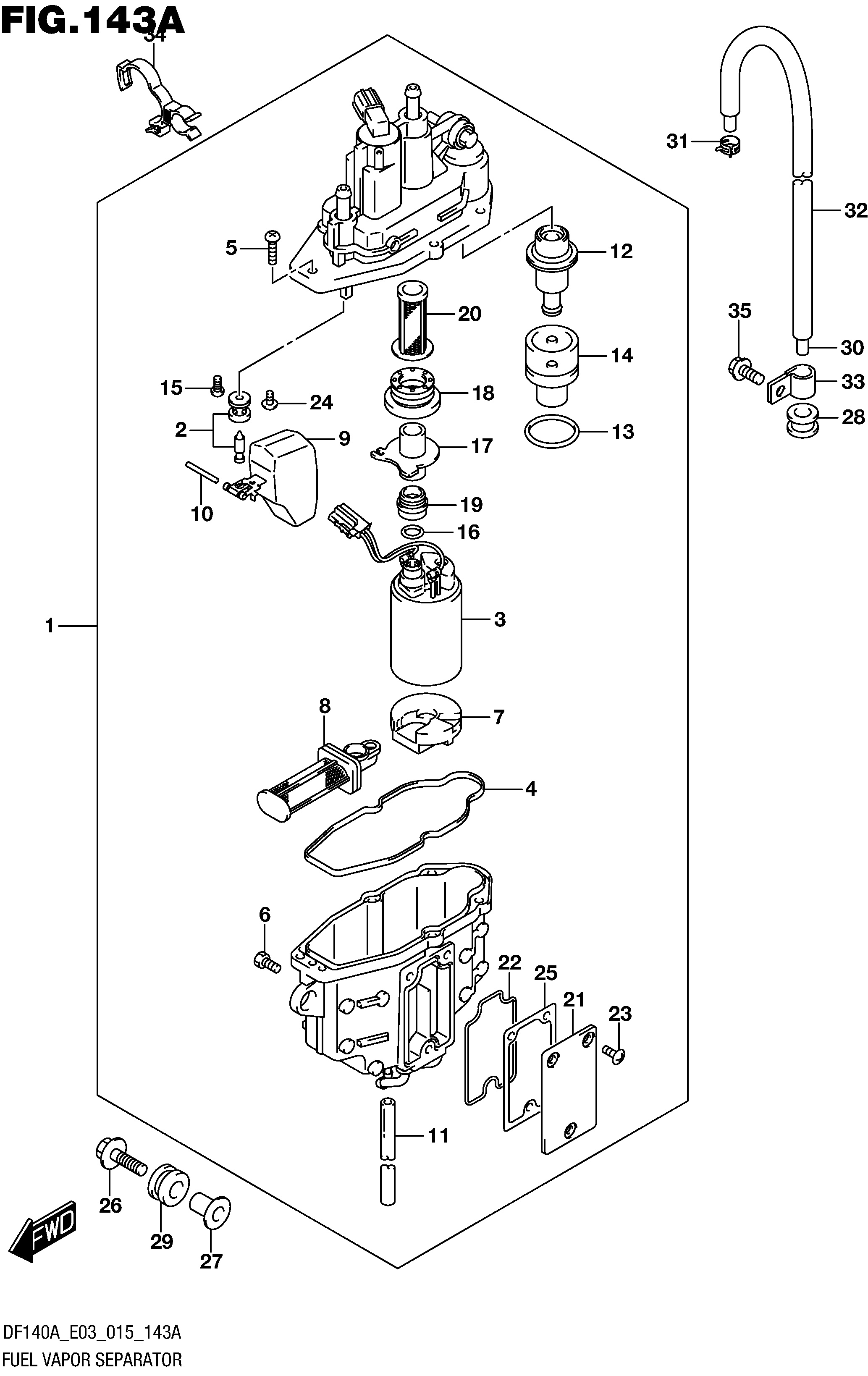 SÉPARATEUR DE VAPEUR DE CARBURANT