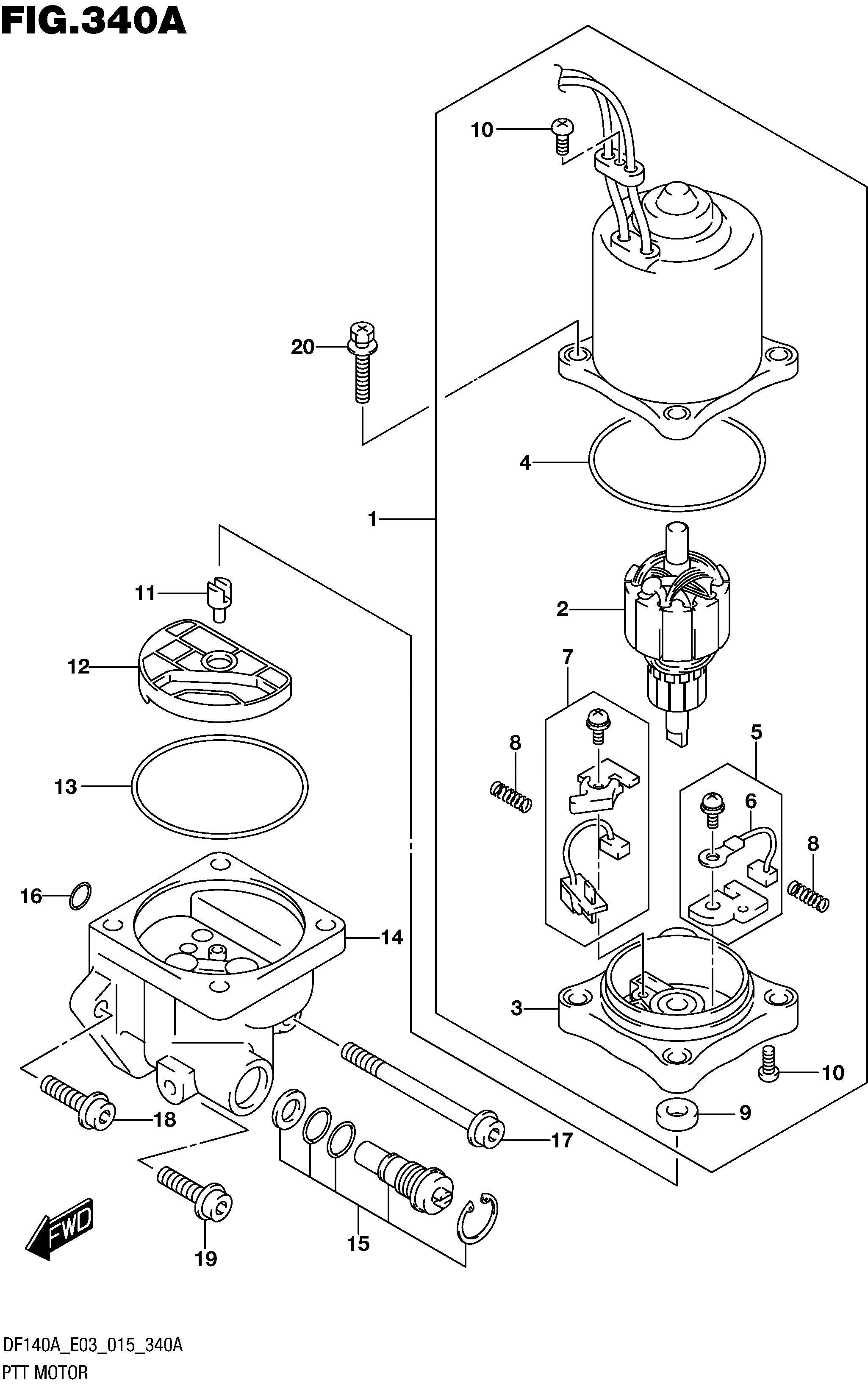 MOTORE PTT (DF100AT E03)