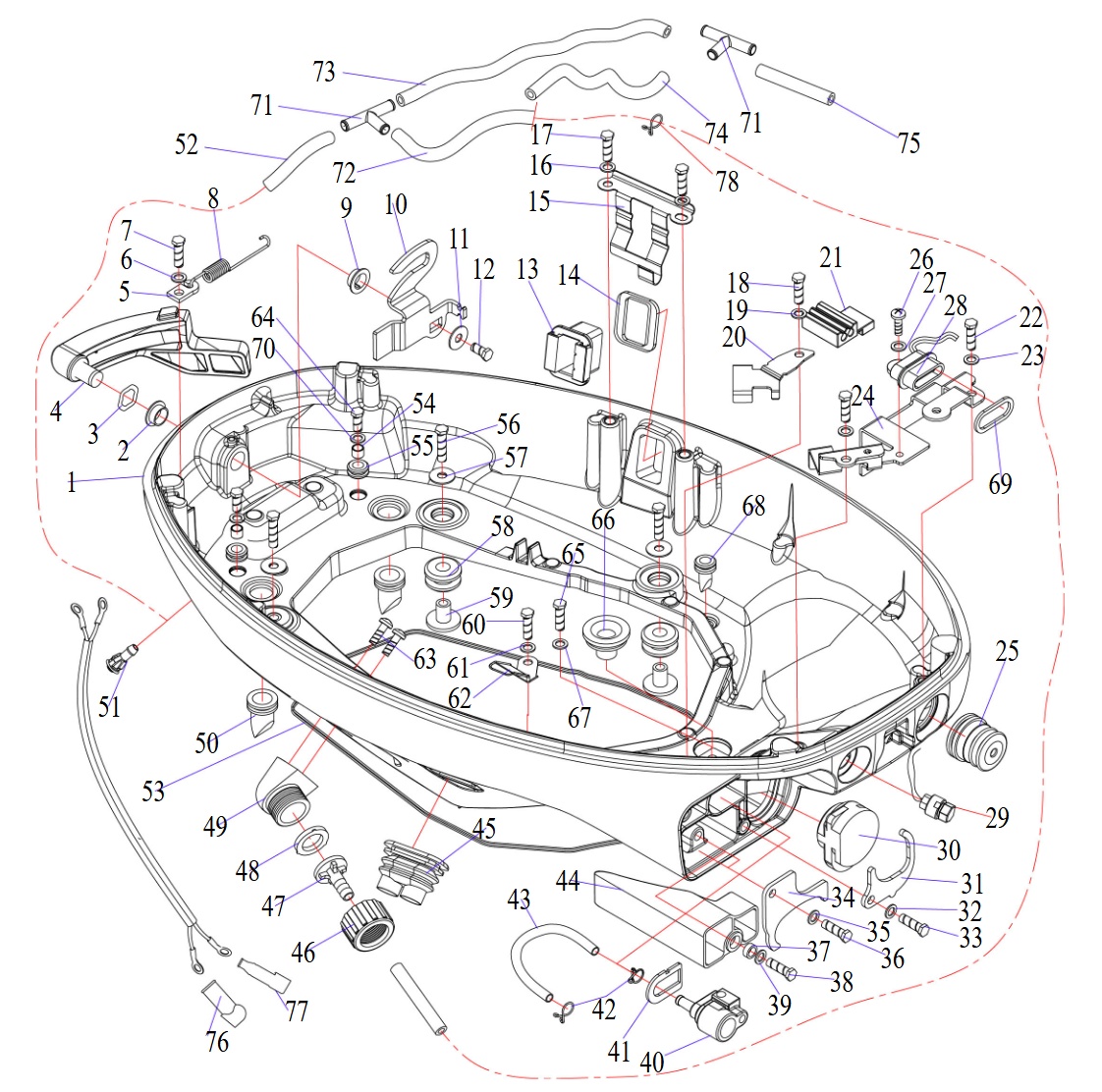 base del motor