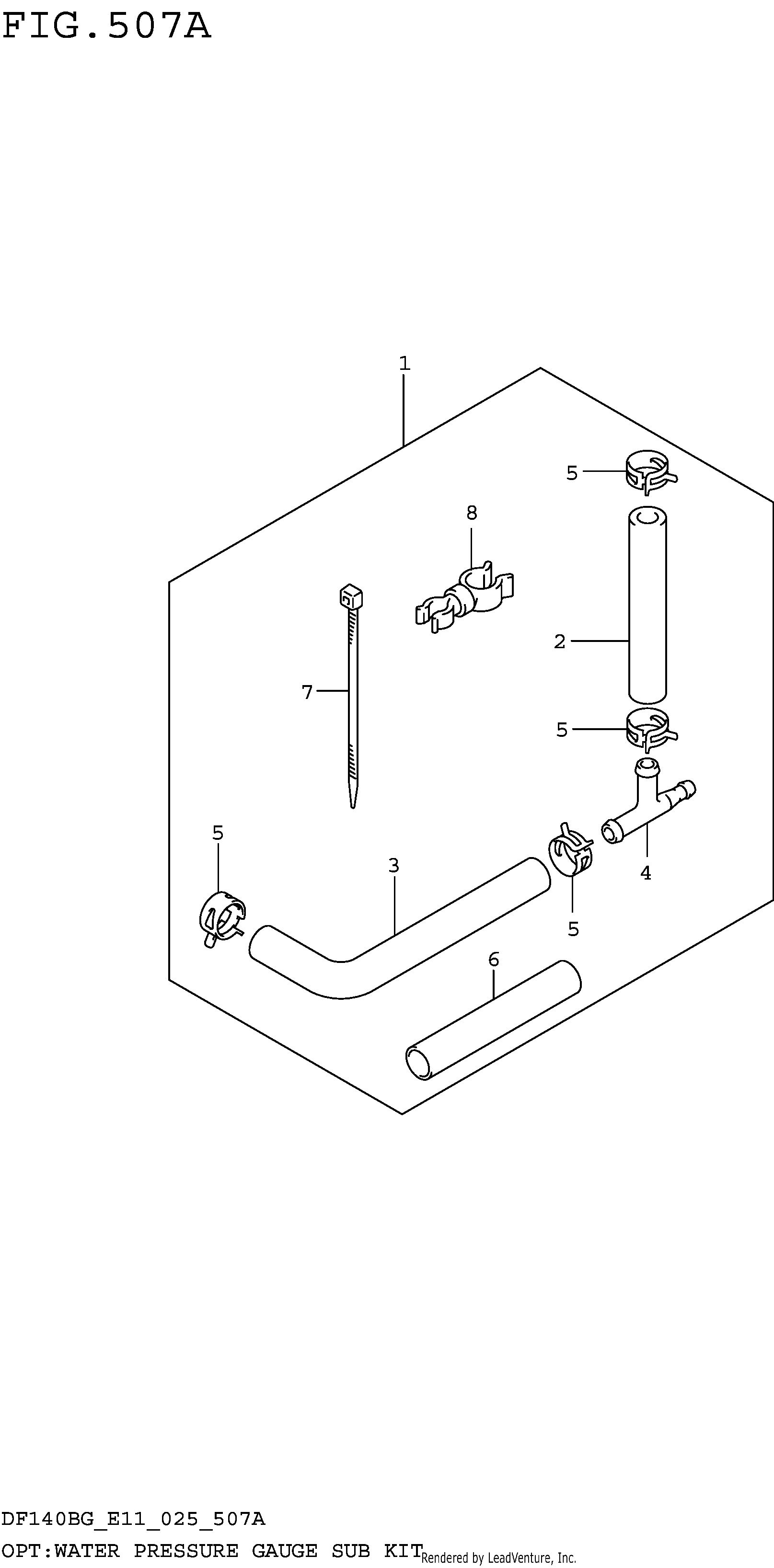 OPT SOUS-KIT DE MANOMÈTRE DE PRESSION D'EAU (DF115BG DF115BZG)