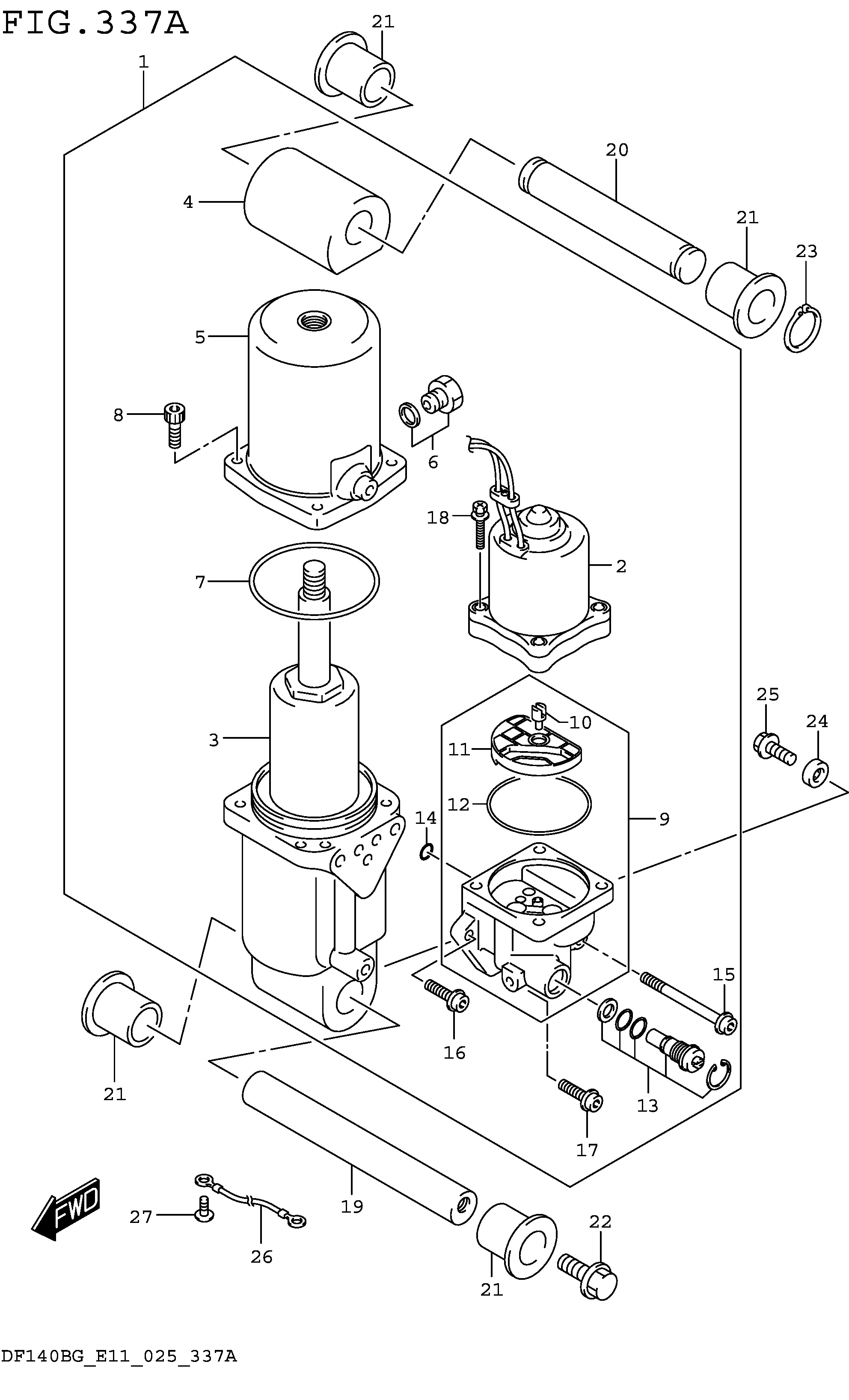 CYLINDRE DE GARNITURE (DF115BG DF115BZG)
