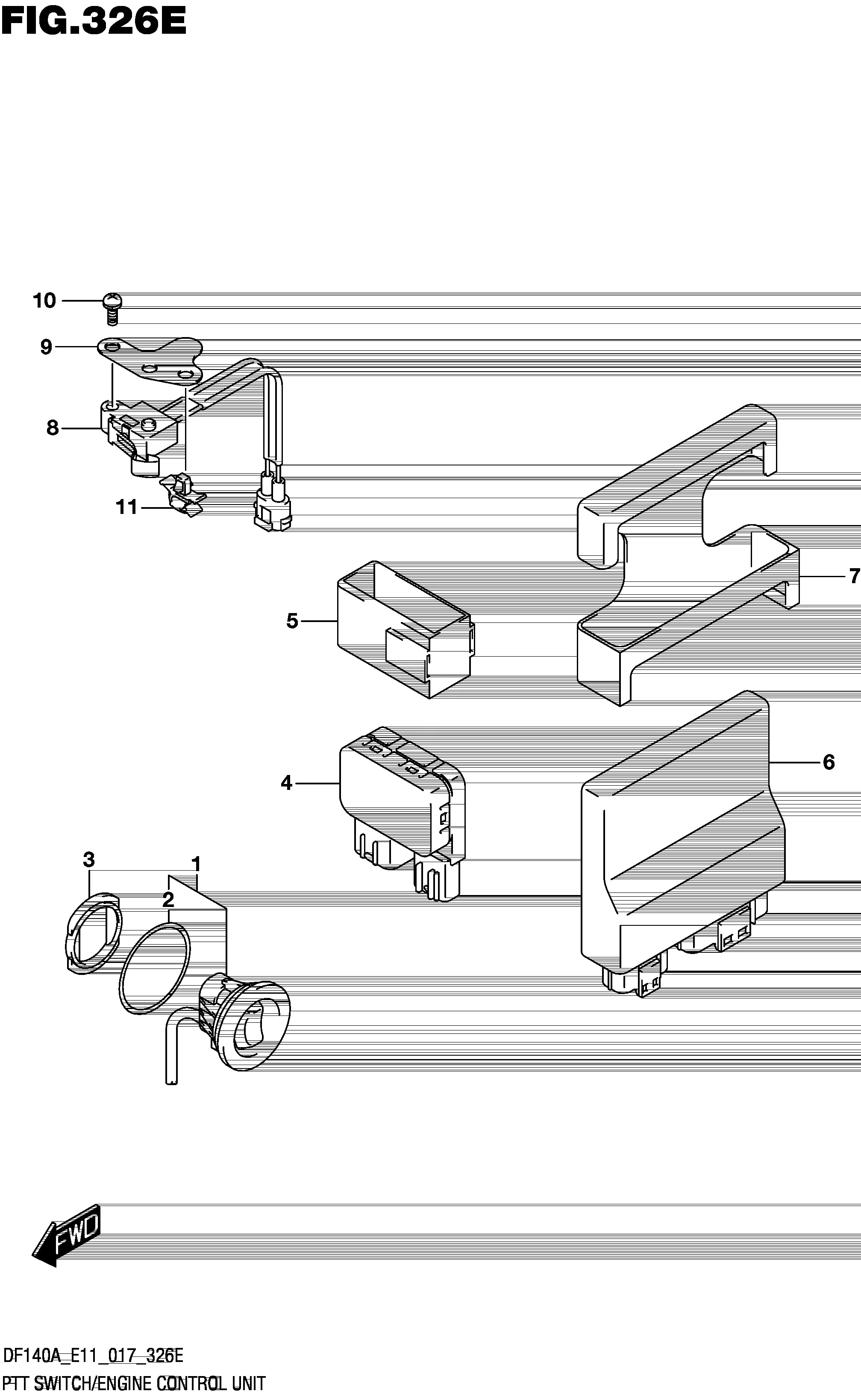 UNITÉ DE COMMANDE MOTEUR DE COMMUTATEUR PTT (DF115AZ E40)