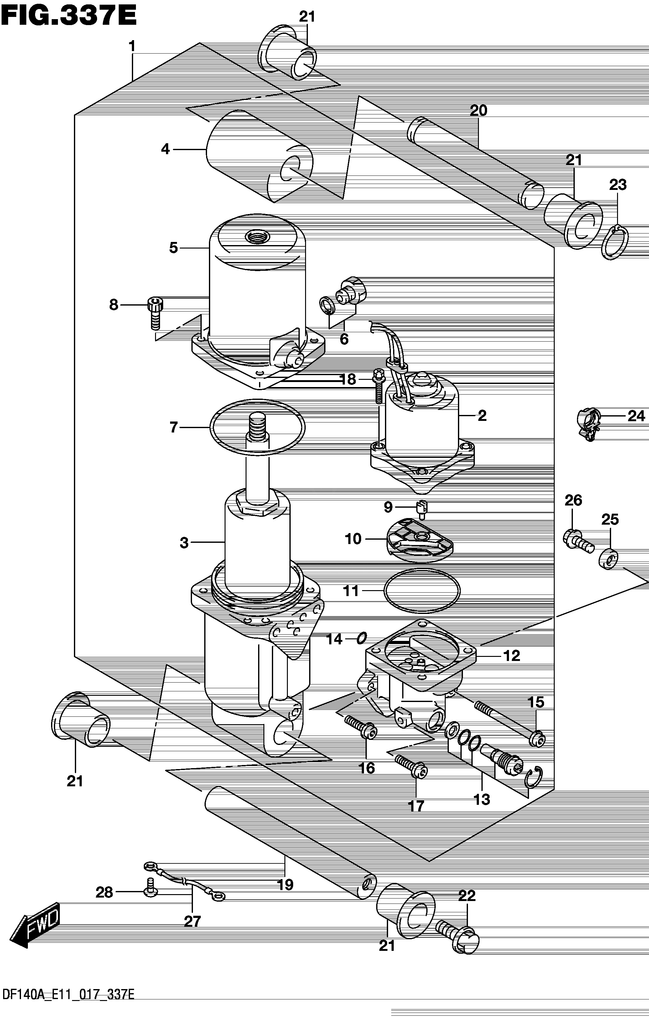 CYLINDRE DE GARNITURE (DF115AZ E40)