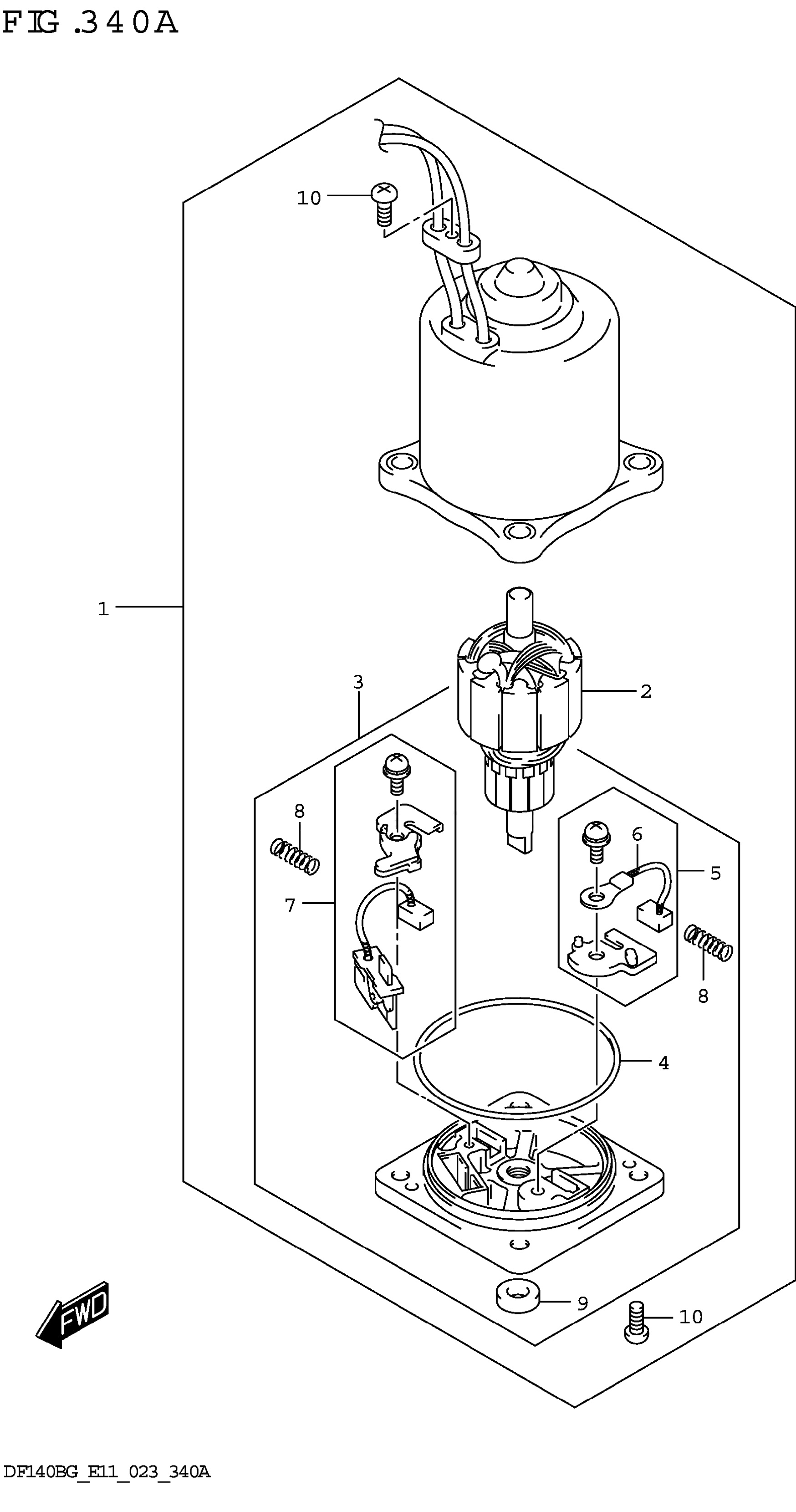 MOTEUR PTT (DF115BG DF115BZG)