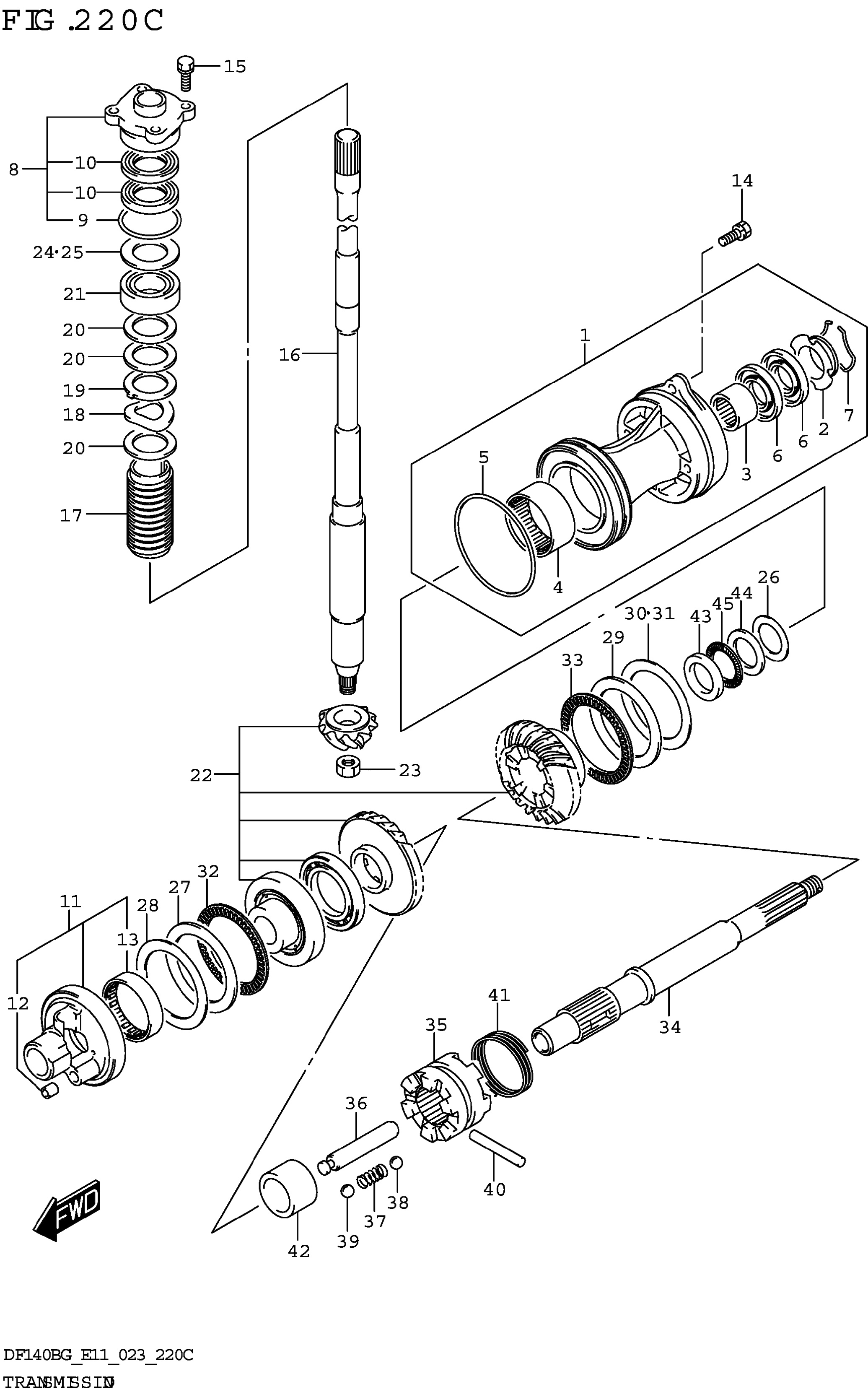 TRANSMISSION (DF115BZG DF140BZG)