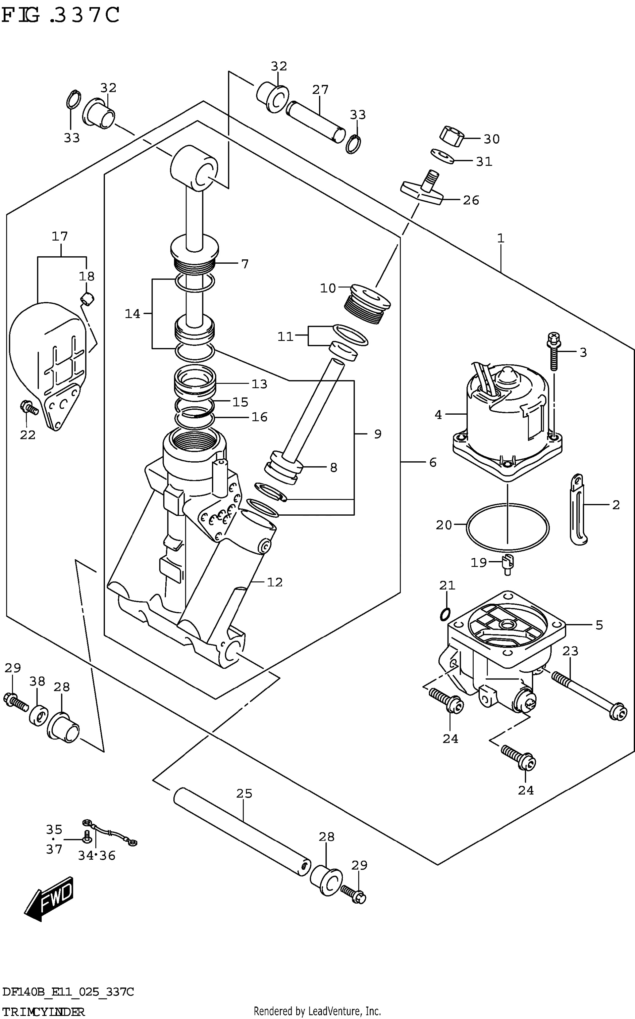 CYLINDRE DE GARNITURE (DF115BSS)