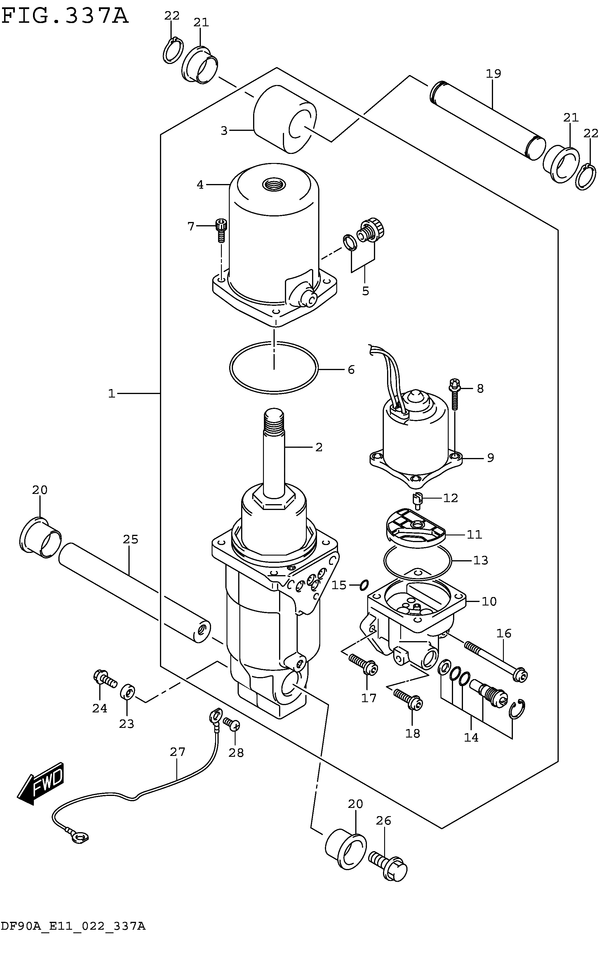 CYLINDRE DE GARNITURE (020 021)