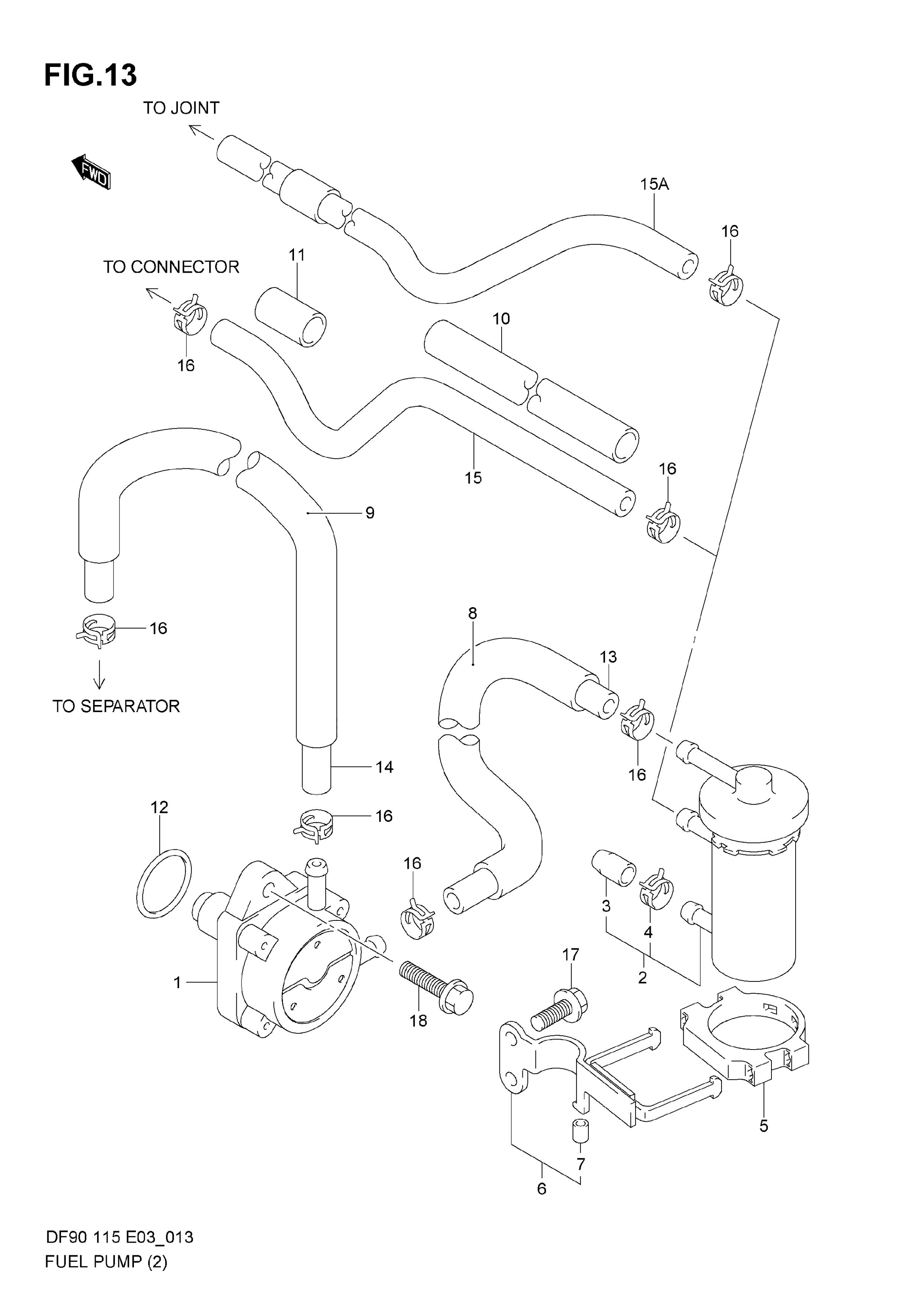 Pompe à carburant (DF90T_680686%,DF115T_681518%)