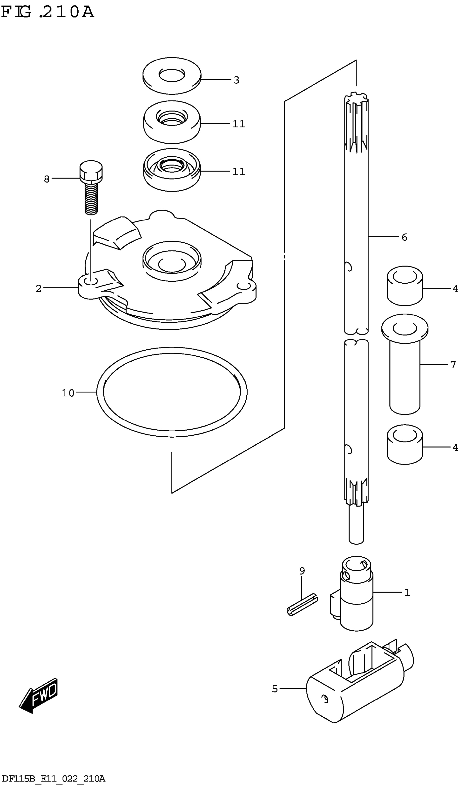 Tige d'inversion (DF115BT)