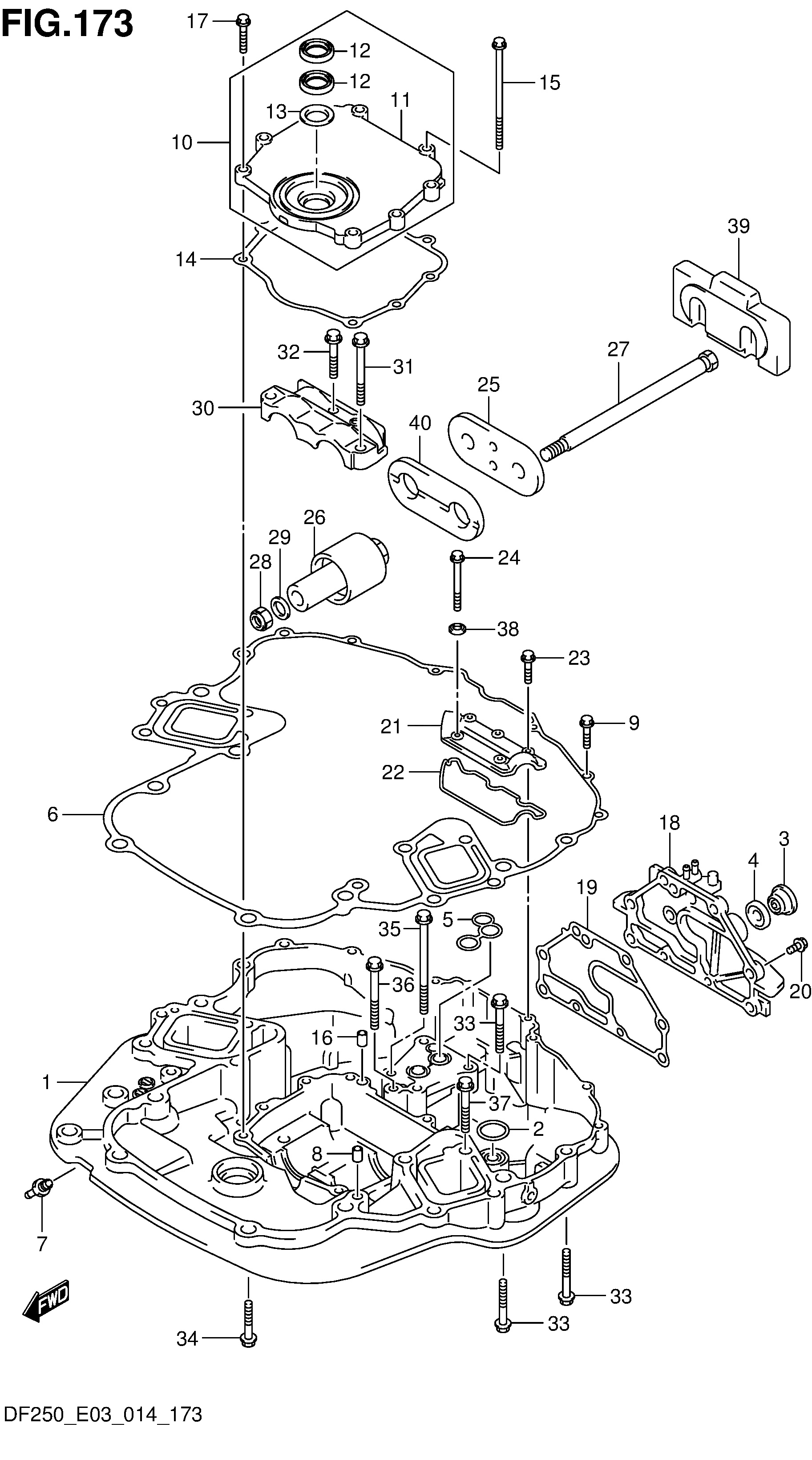 SUPPORTO MOTORE (DF250ST E03)