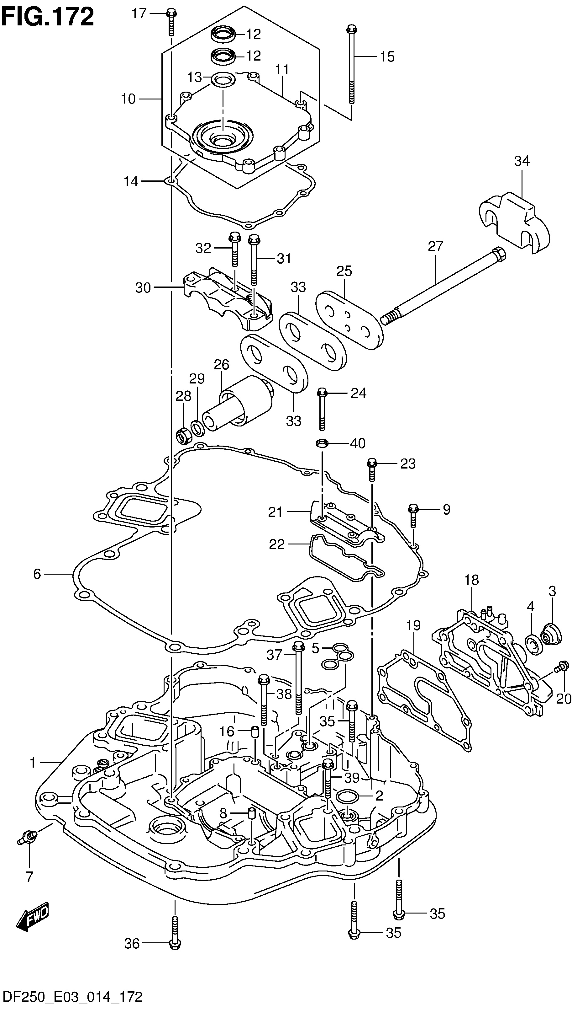 SUPPORTO MOTORE (DF250Z E03)
