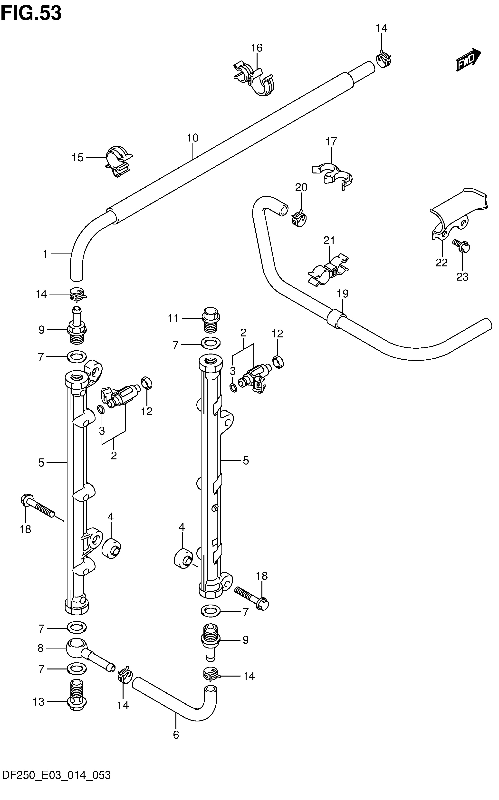 INJECTEUR DE CARBURANT (DF250ST E03)