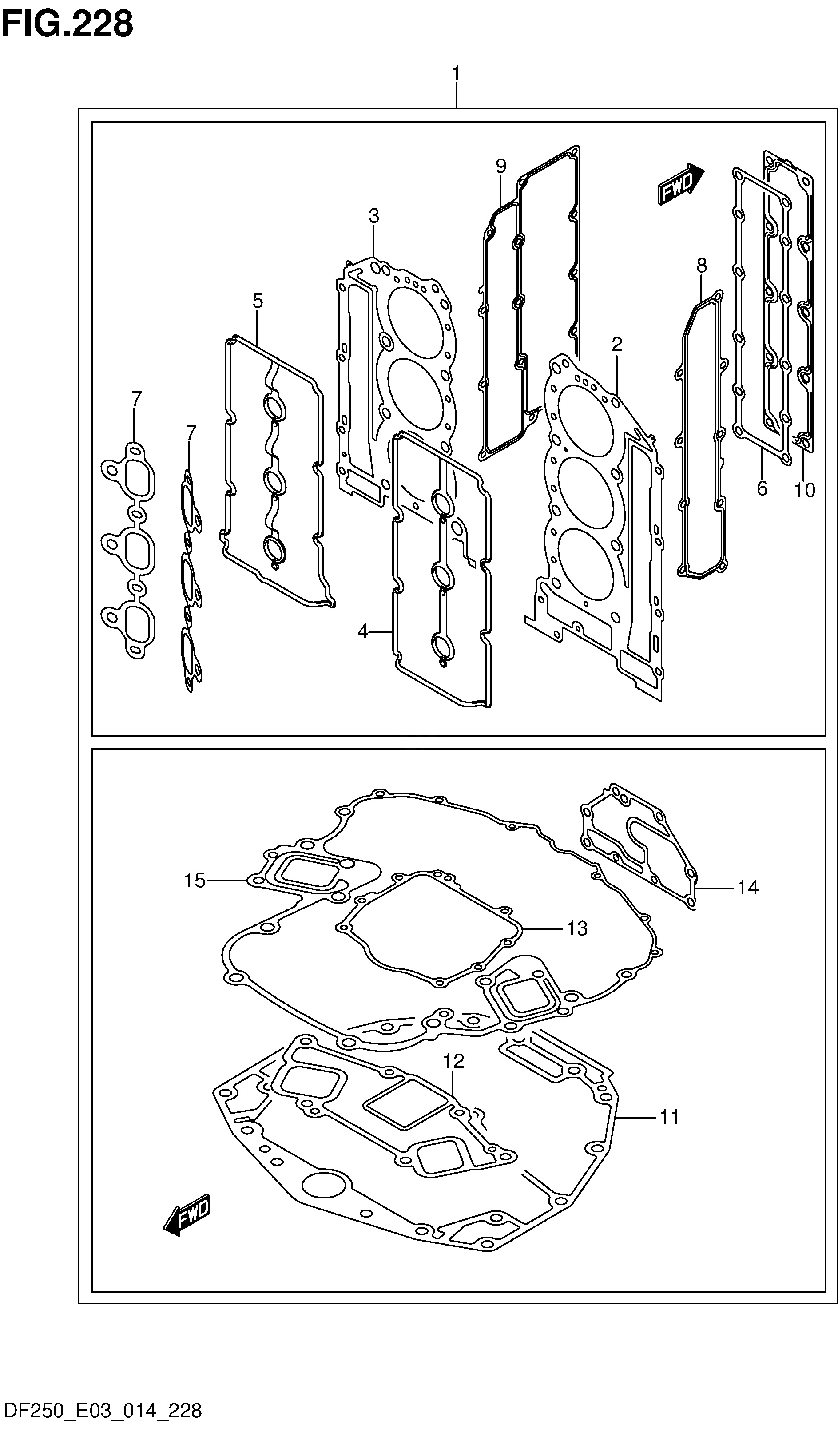 JEU DE JOINTS OPT (DF250Z E03)