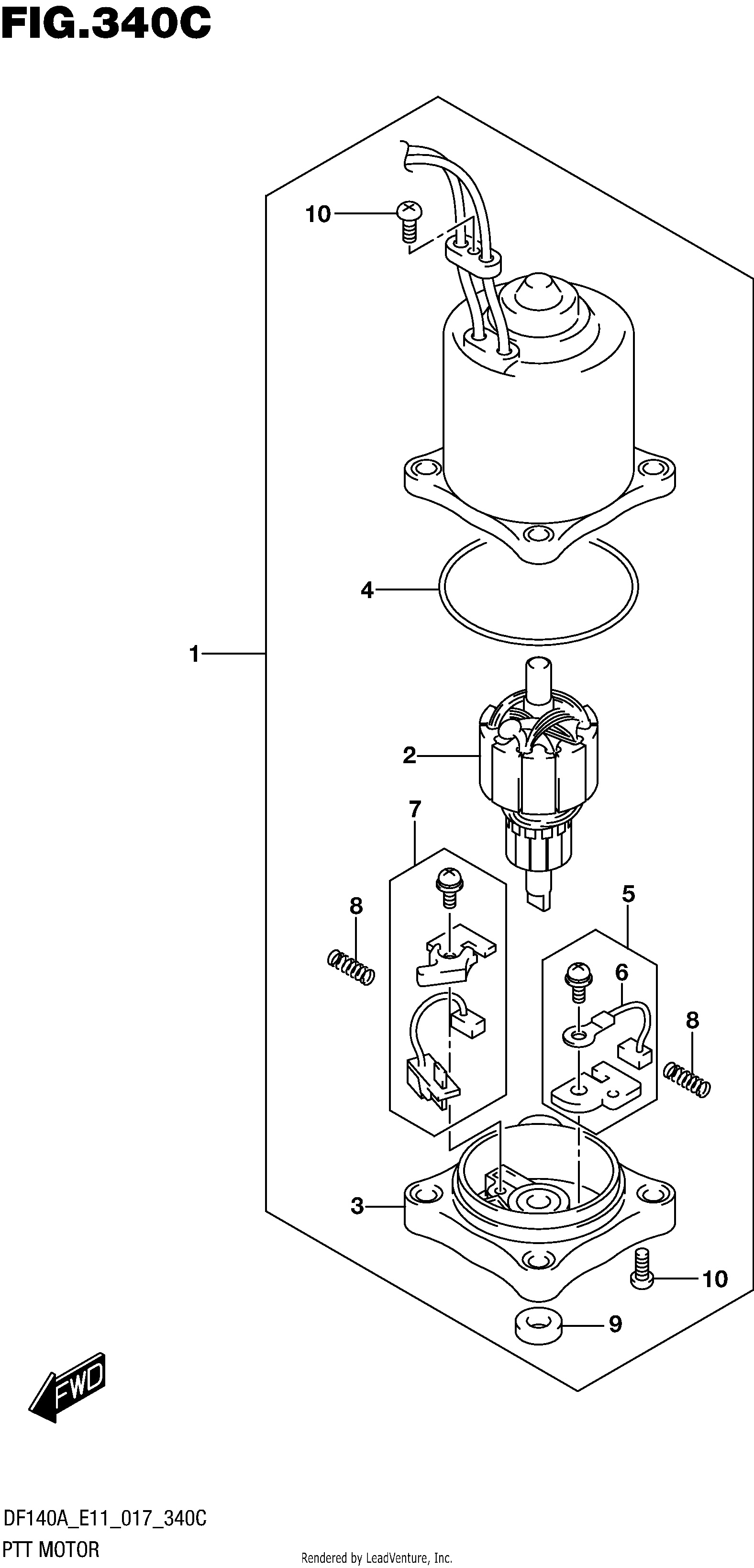 MOTEUR PTT (DF115AT E40)
