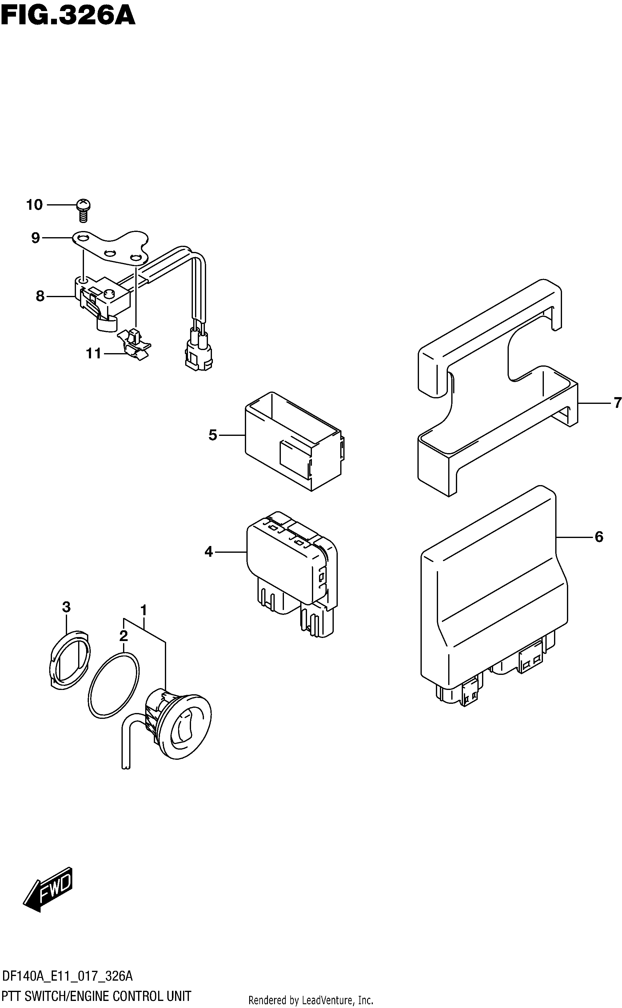UNITÉ DE COMMANDE MOTEUR COMMUTATEUR PTT (DF100AT E11)
