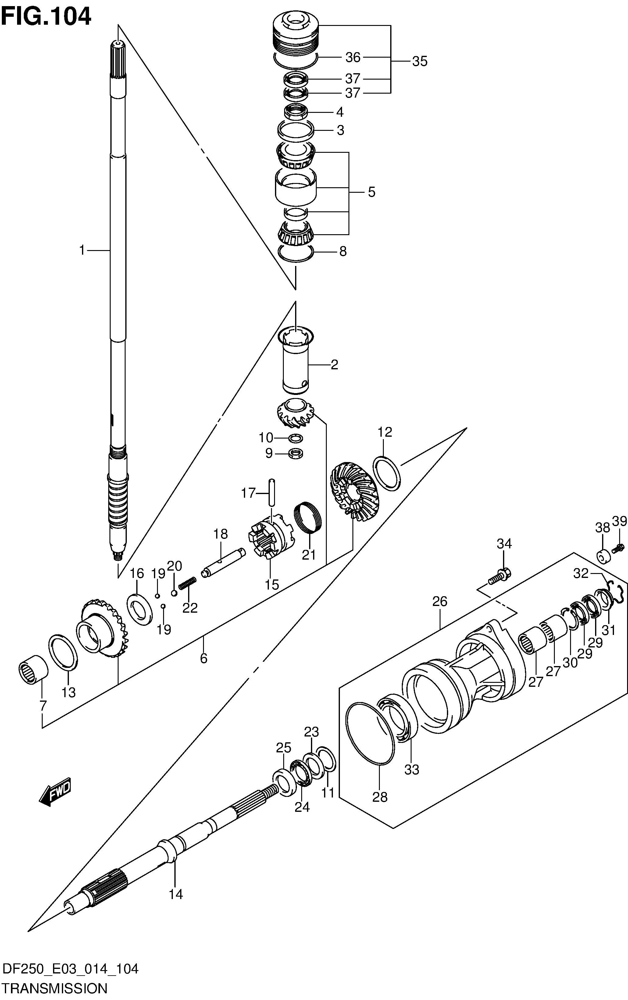 TRANSMISSION (DF250ST E03)