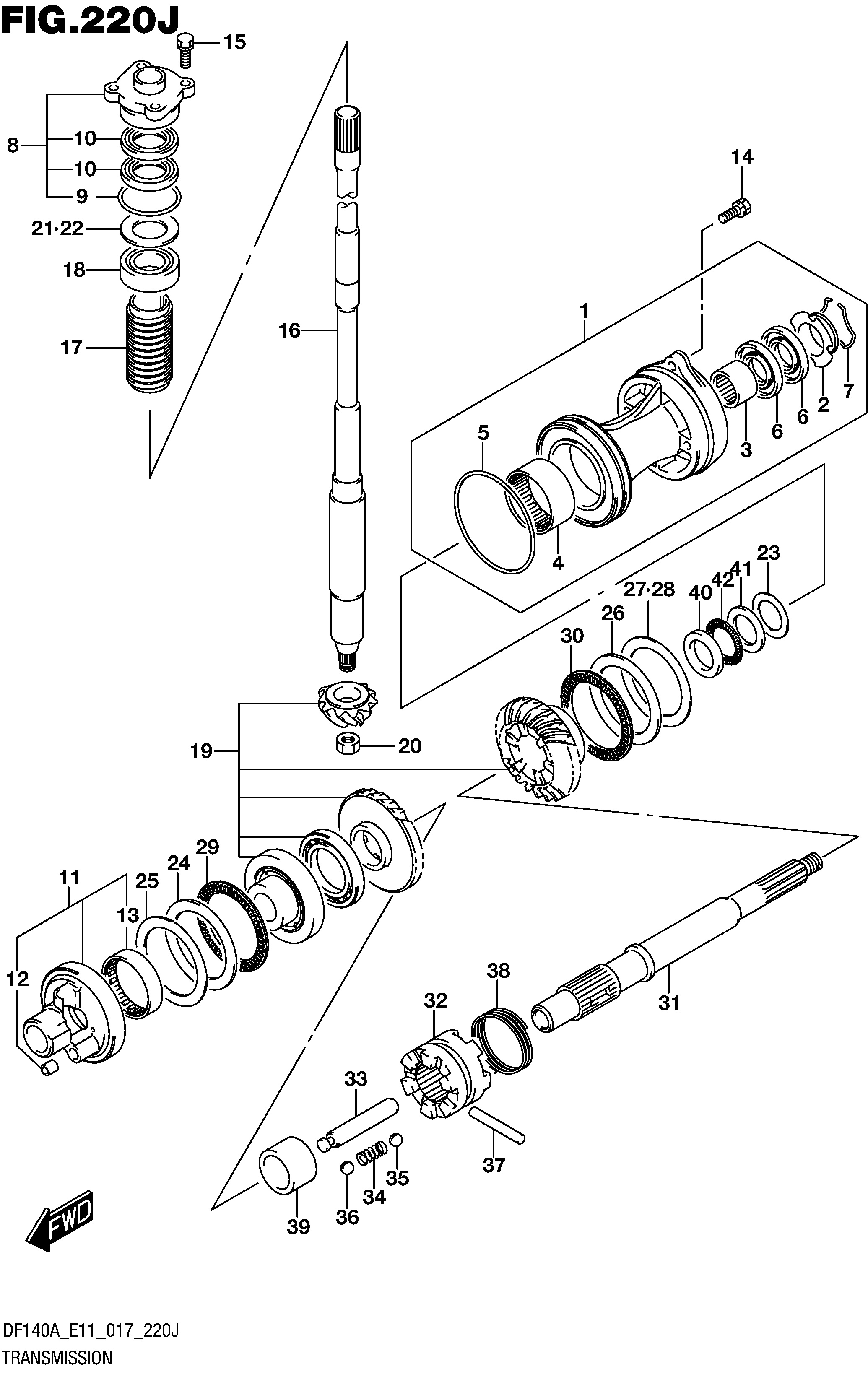 TRANSMISSION (DF140AZ E40)