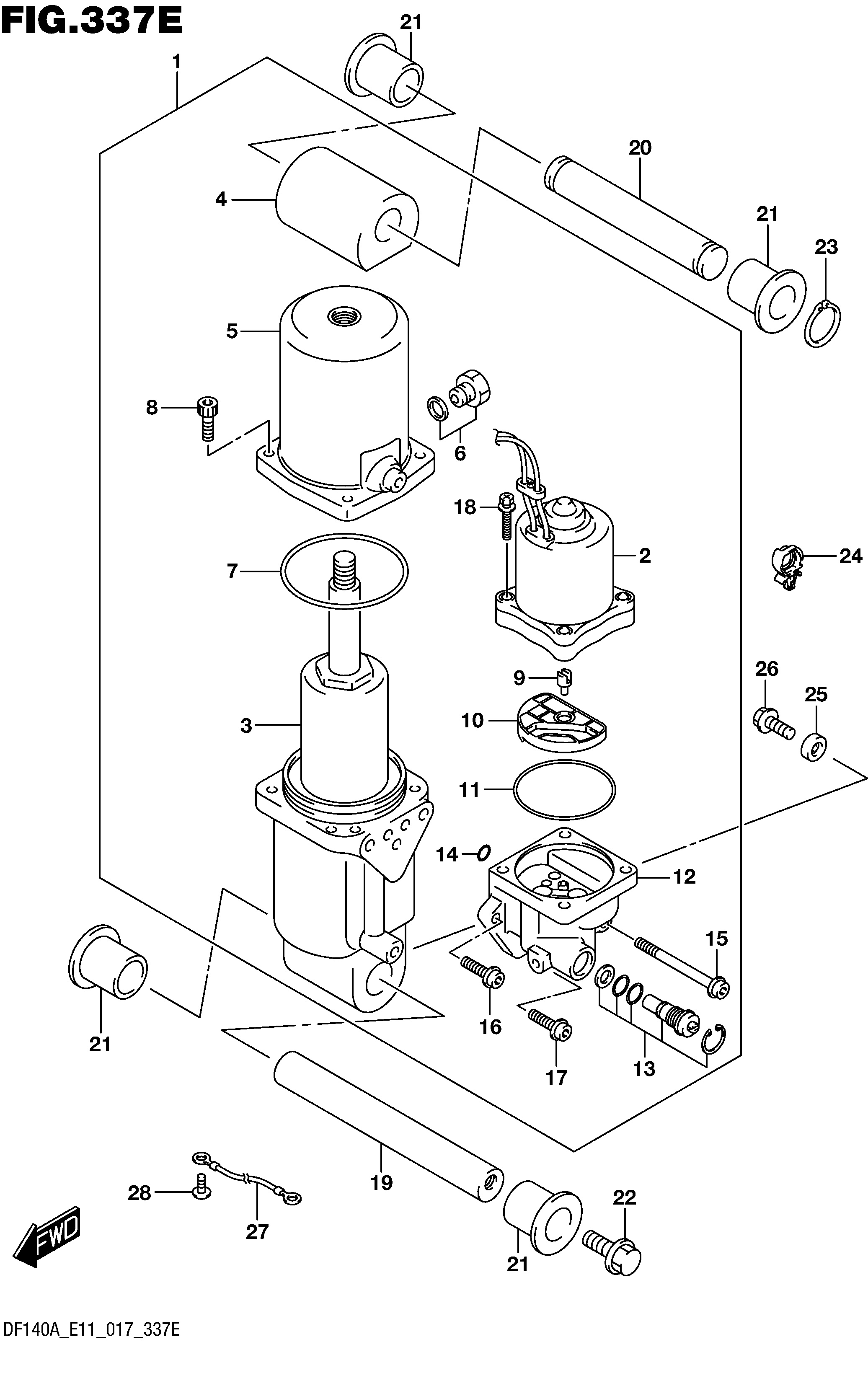CYLINDRE DE GARNITURE (DF115AZ E40)