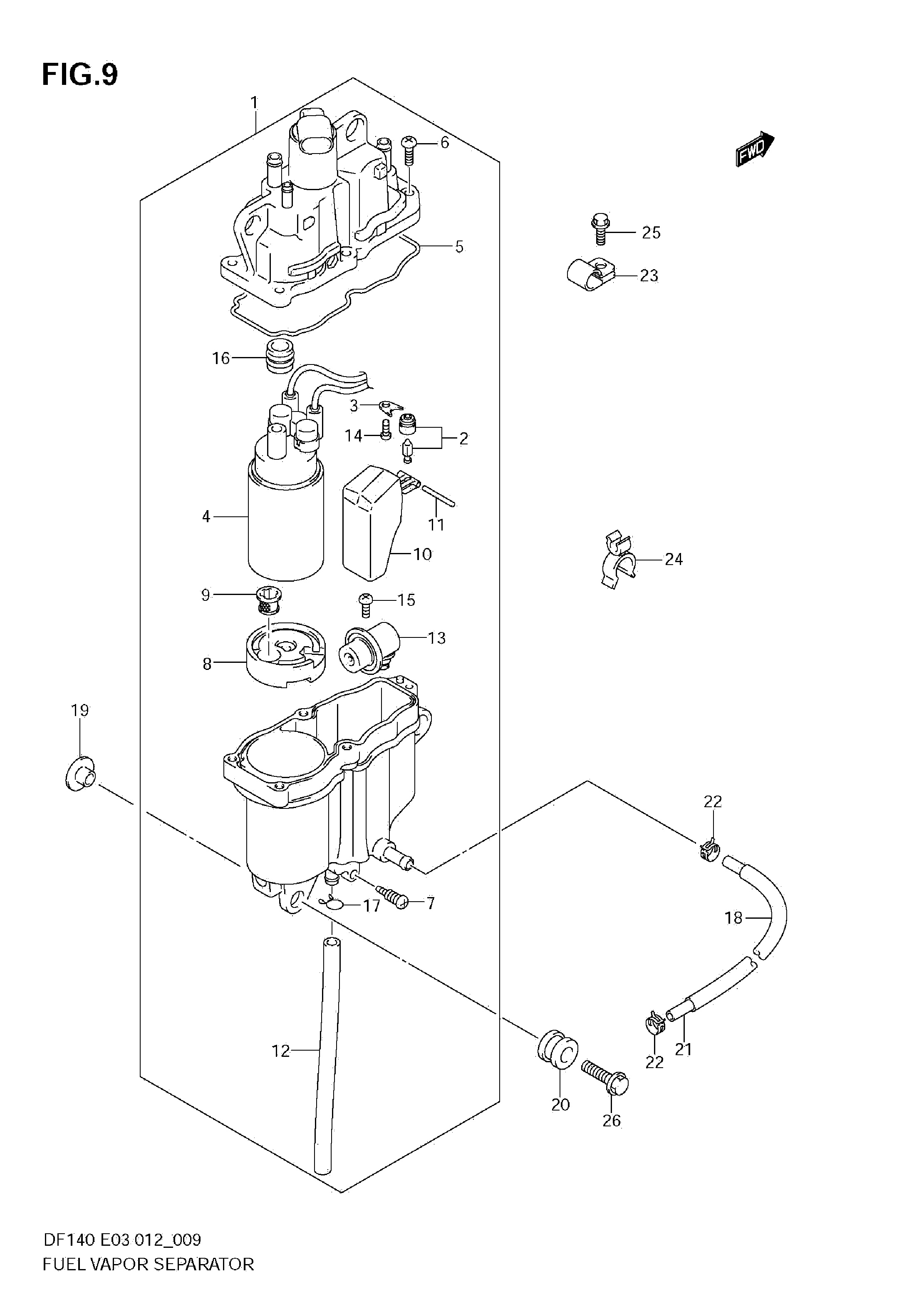 SÉPARATEUR DE VAPEUR DE CARBURANT