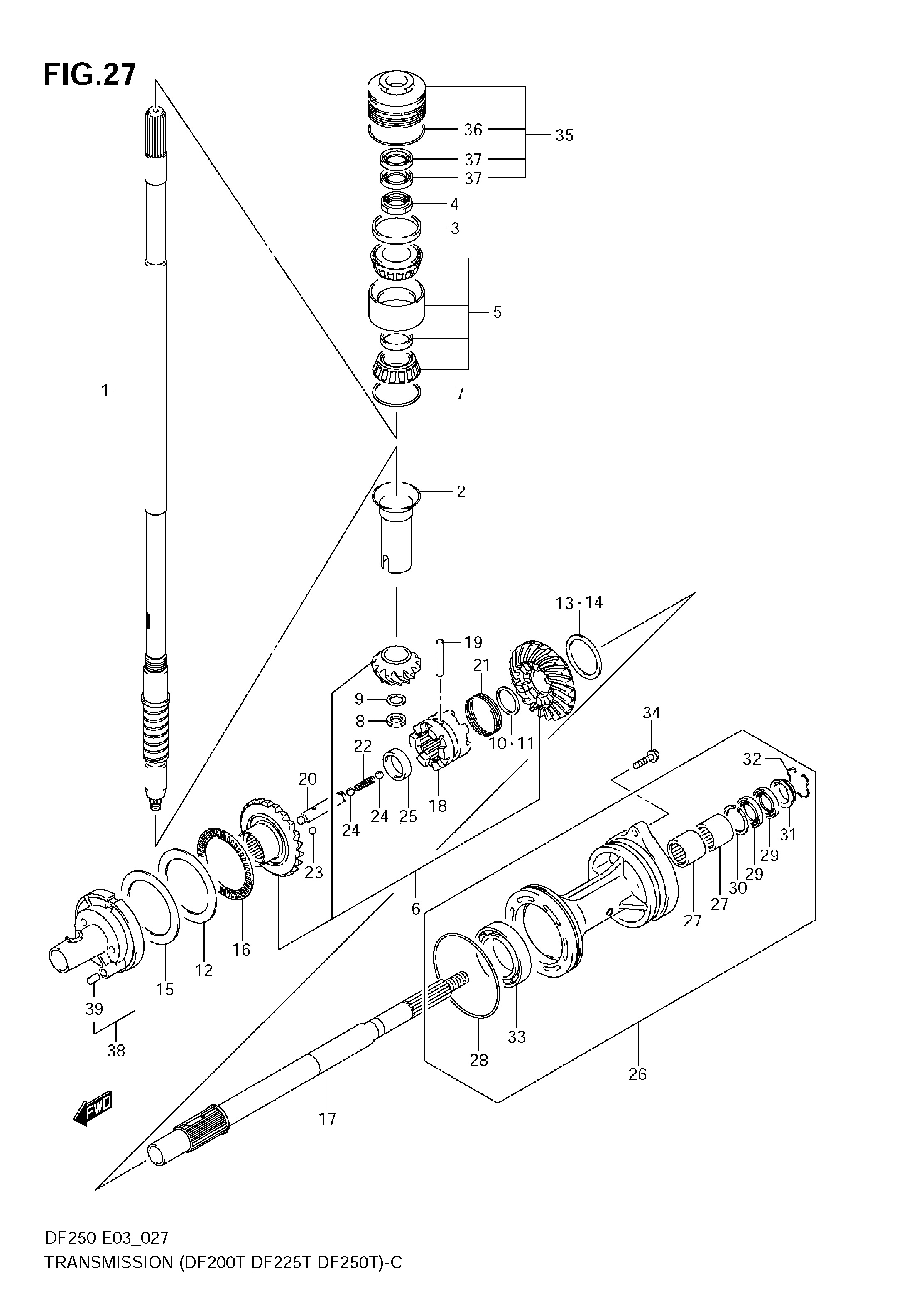TRASMISSIONE (DF200T,DF225T,DF250T)