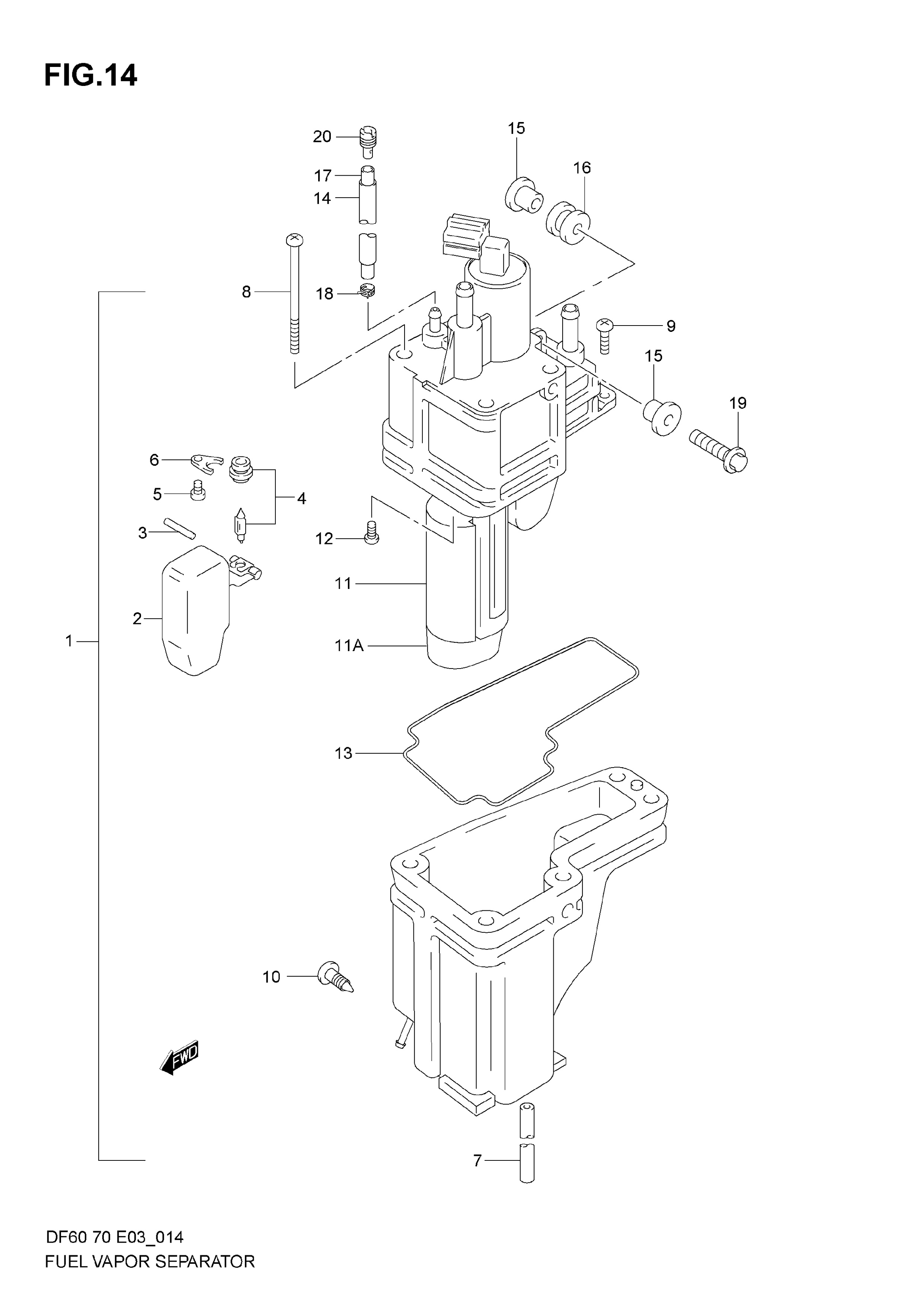 SÉPARATEUR DE VAPEUR DE CARBURANT