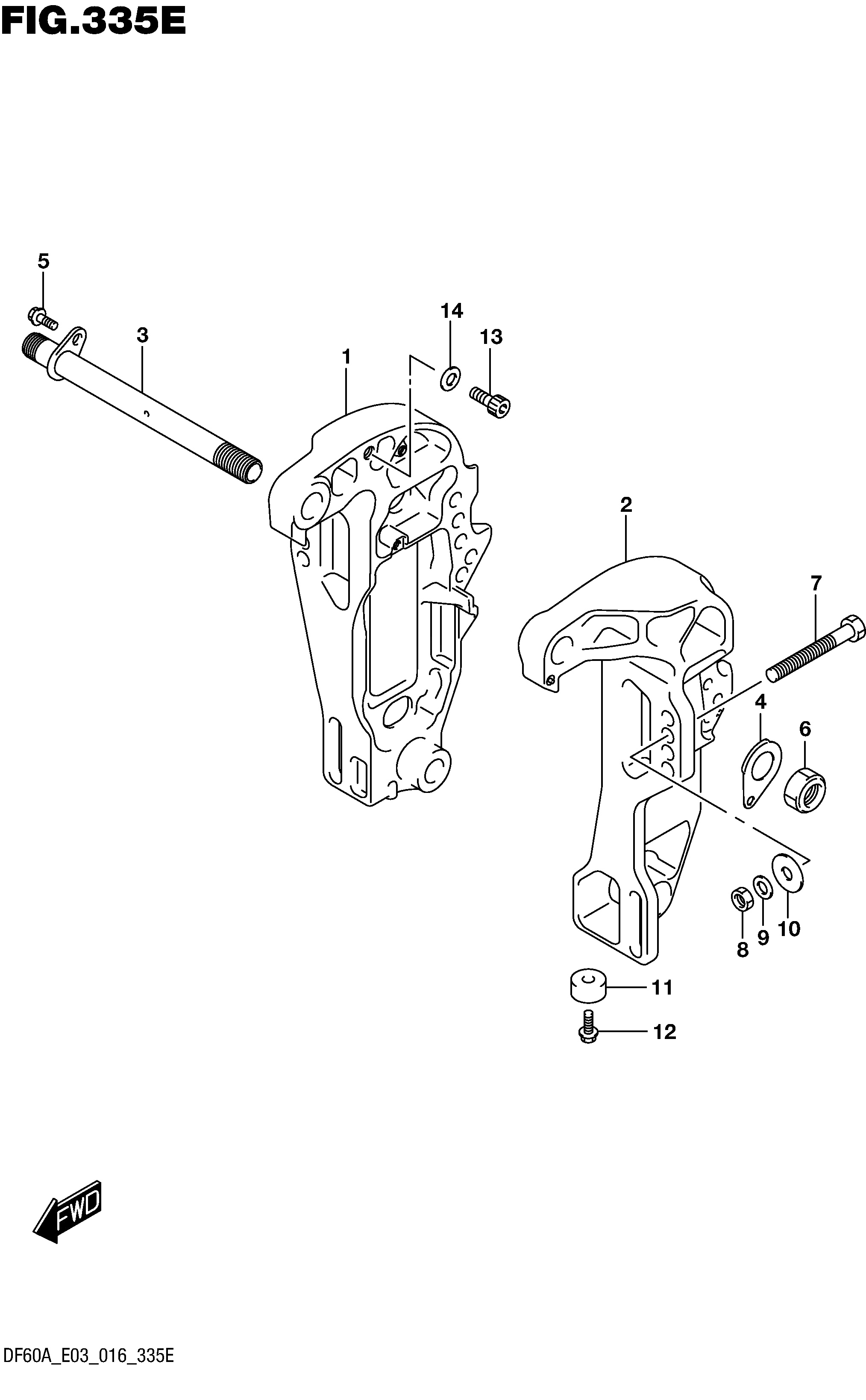 Support de fixation (DF60AVT E03)