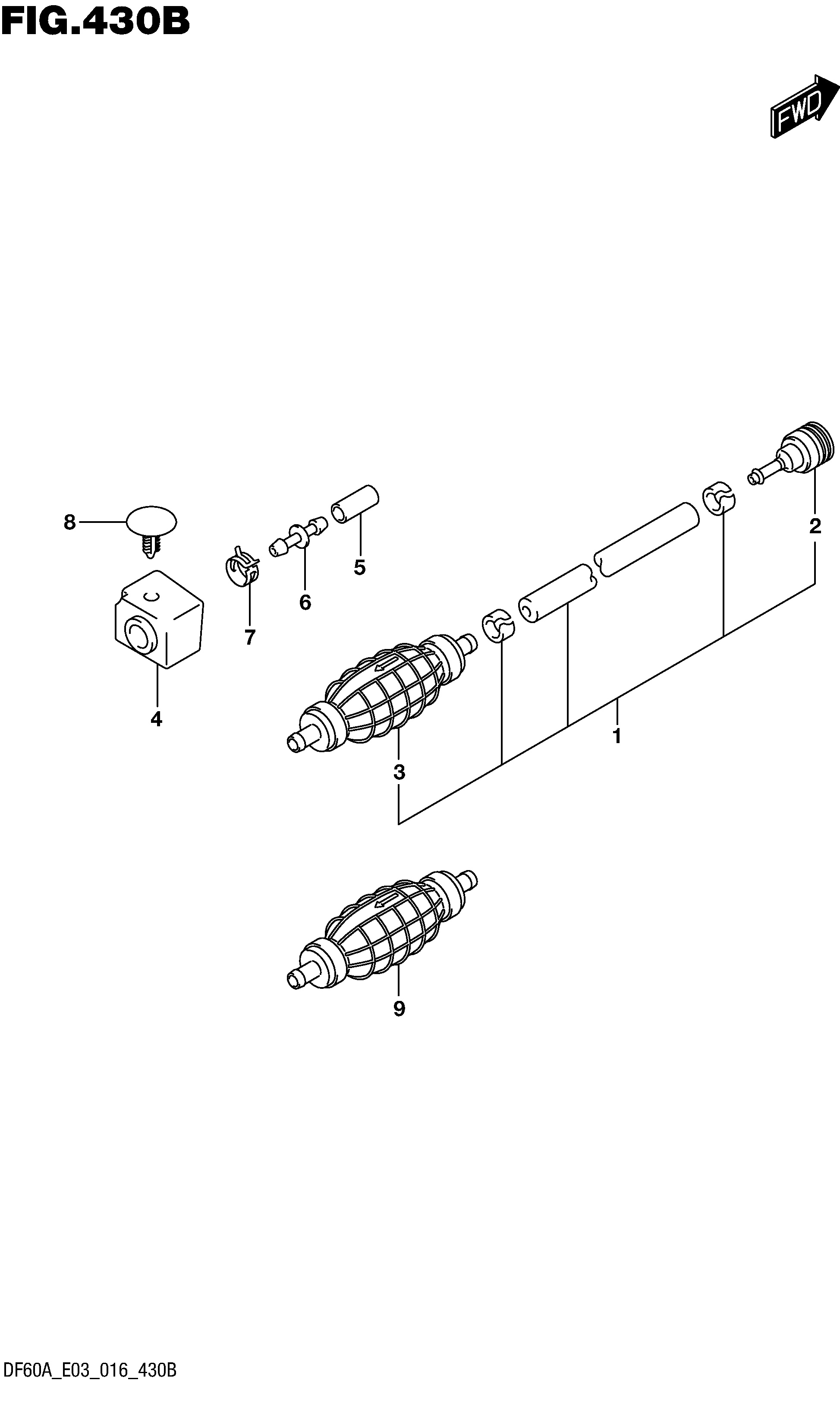 TUYAU DE CARBURANT (DF60AVT E03)