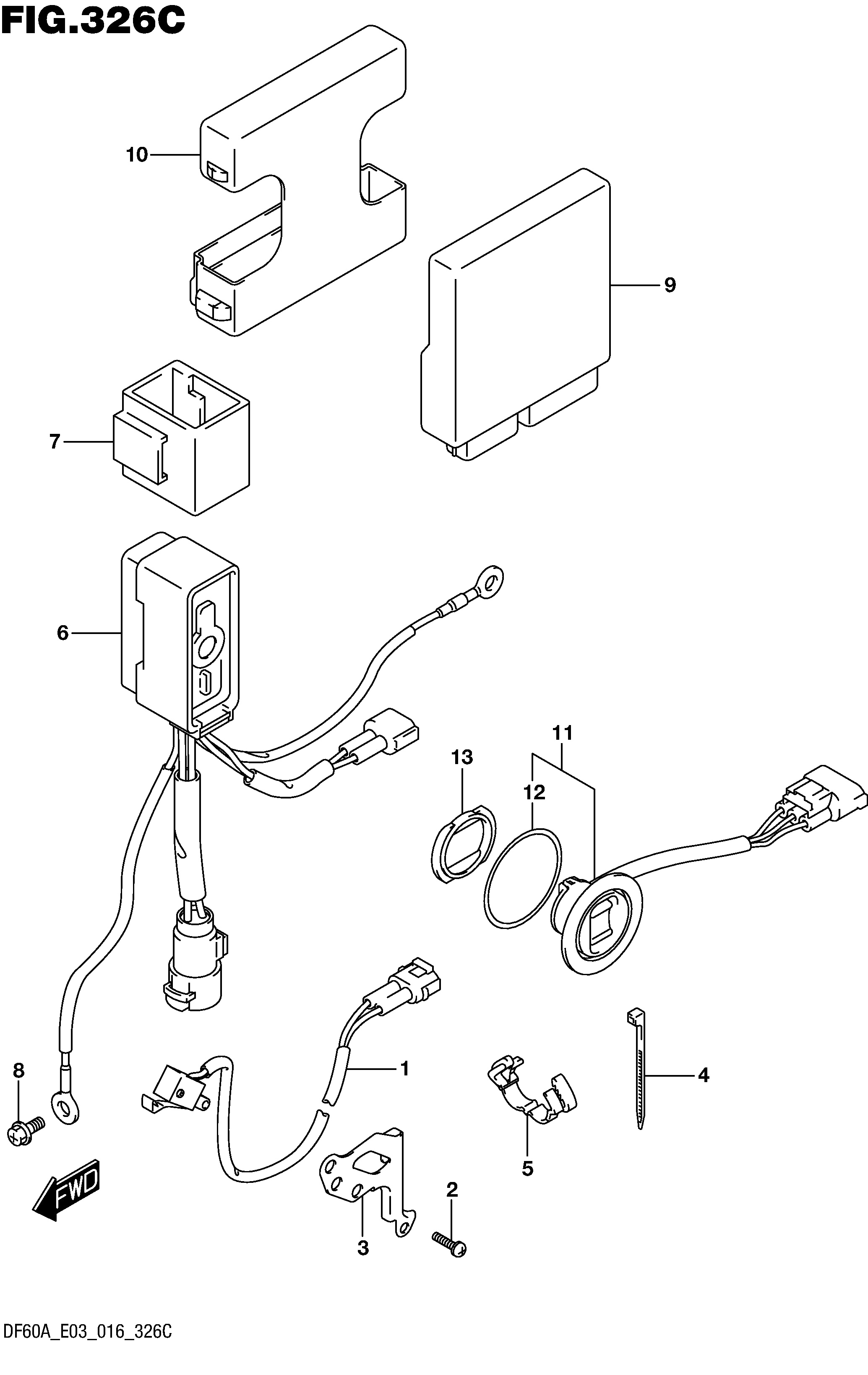 UNITÉ DE COMMANDE MOTEUR DE COMMUTATEUR PTT (DF60A E03)