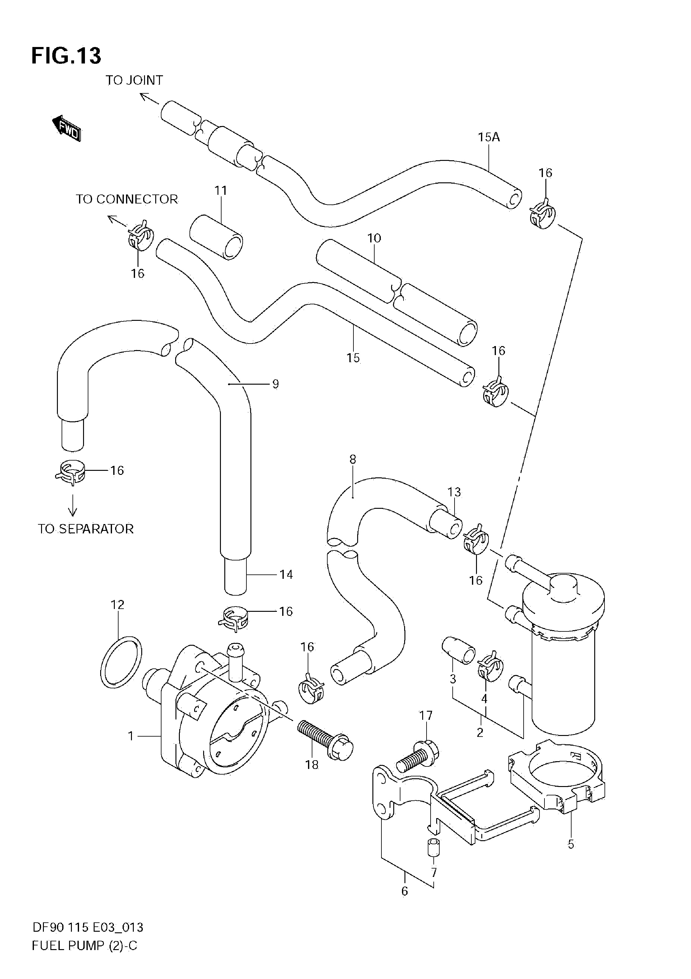 Pompe à carburant (DF90T_680686-,DF115T_681518-,DF115Z,DF100T)