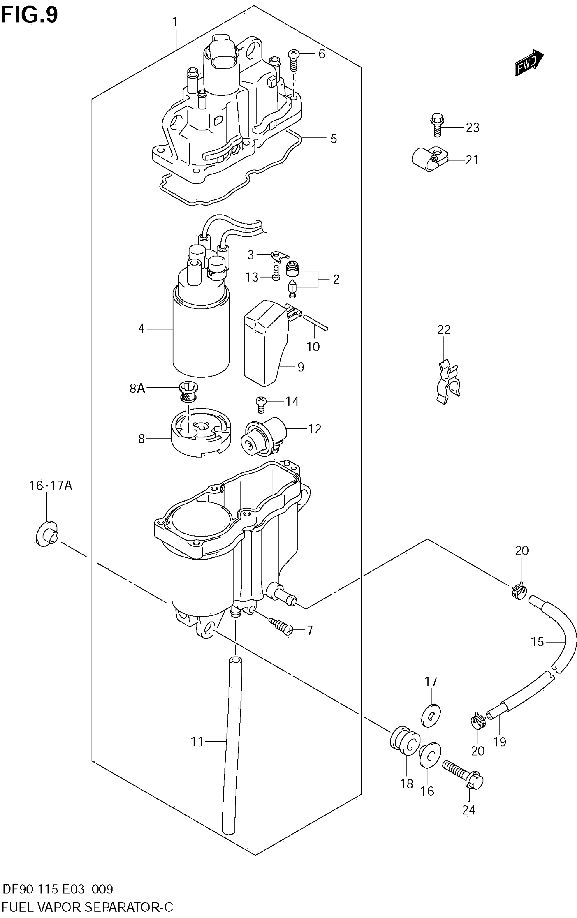 SÉPARATEUR DE VAPEUR DE CARBURANT