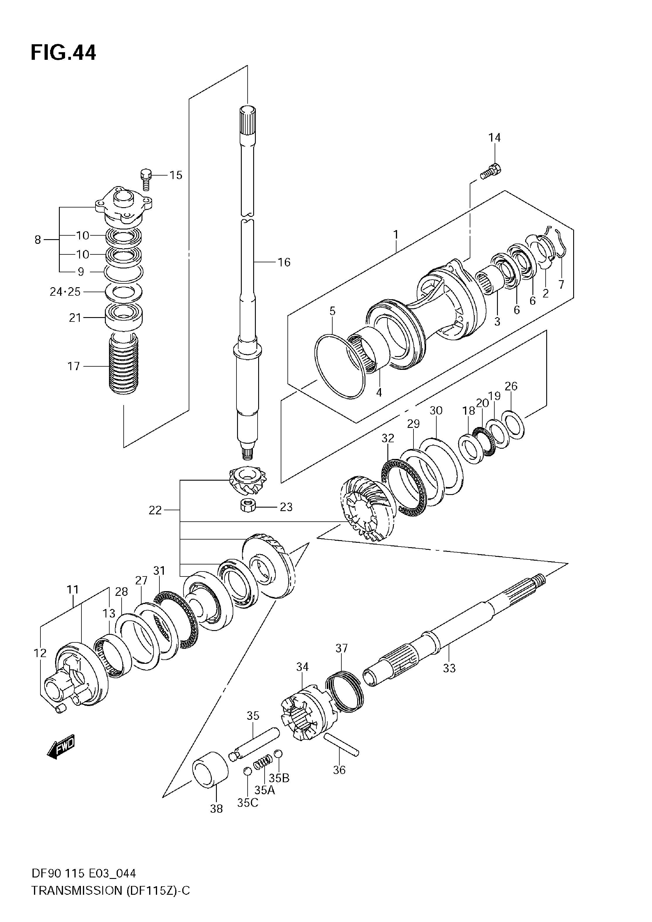 TRANSMISSION (DF115Z)