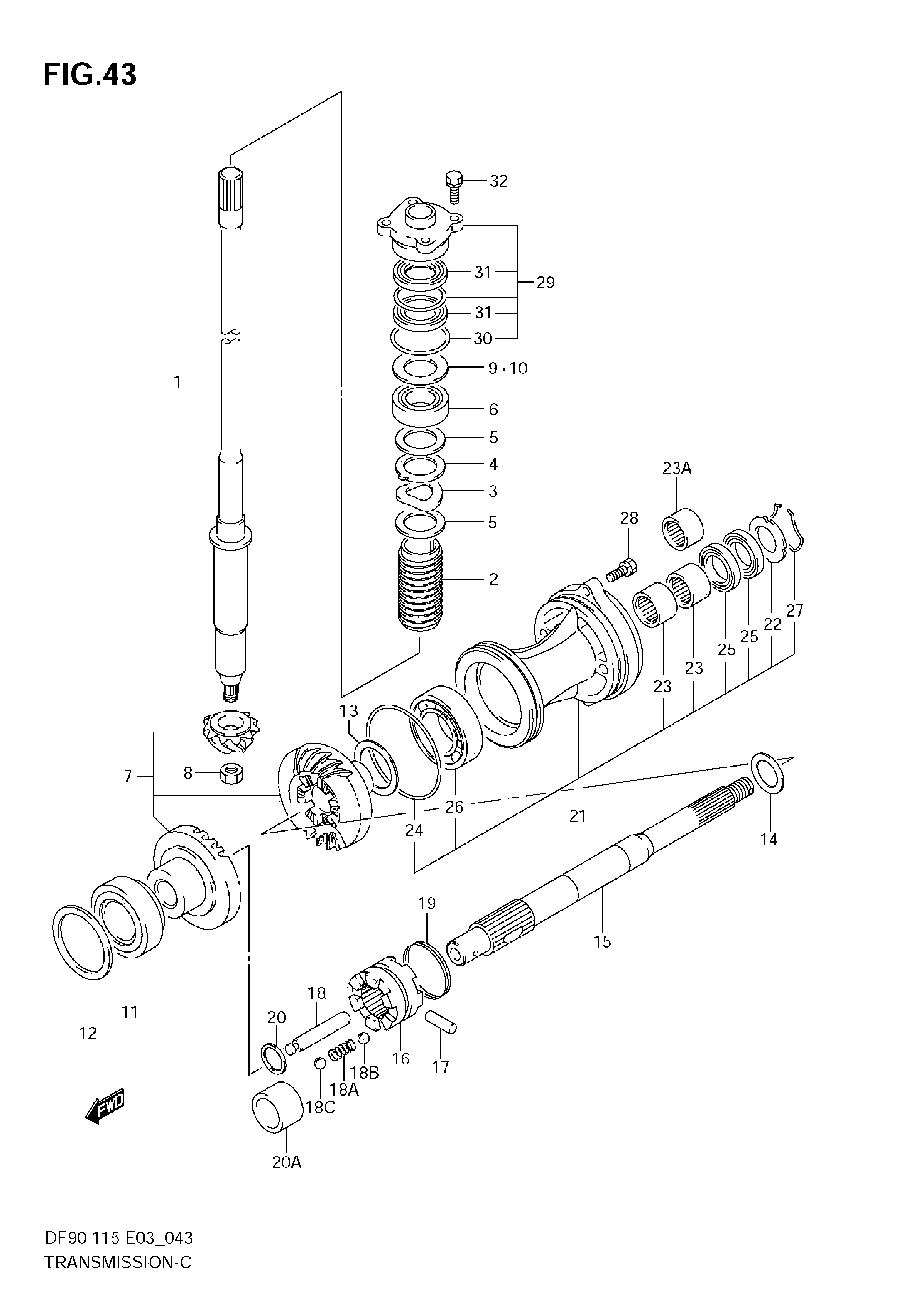 TRANSMISSION (DF90T,DF100T,DF115T)