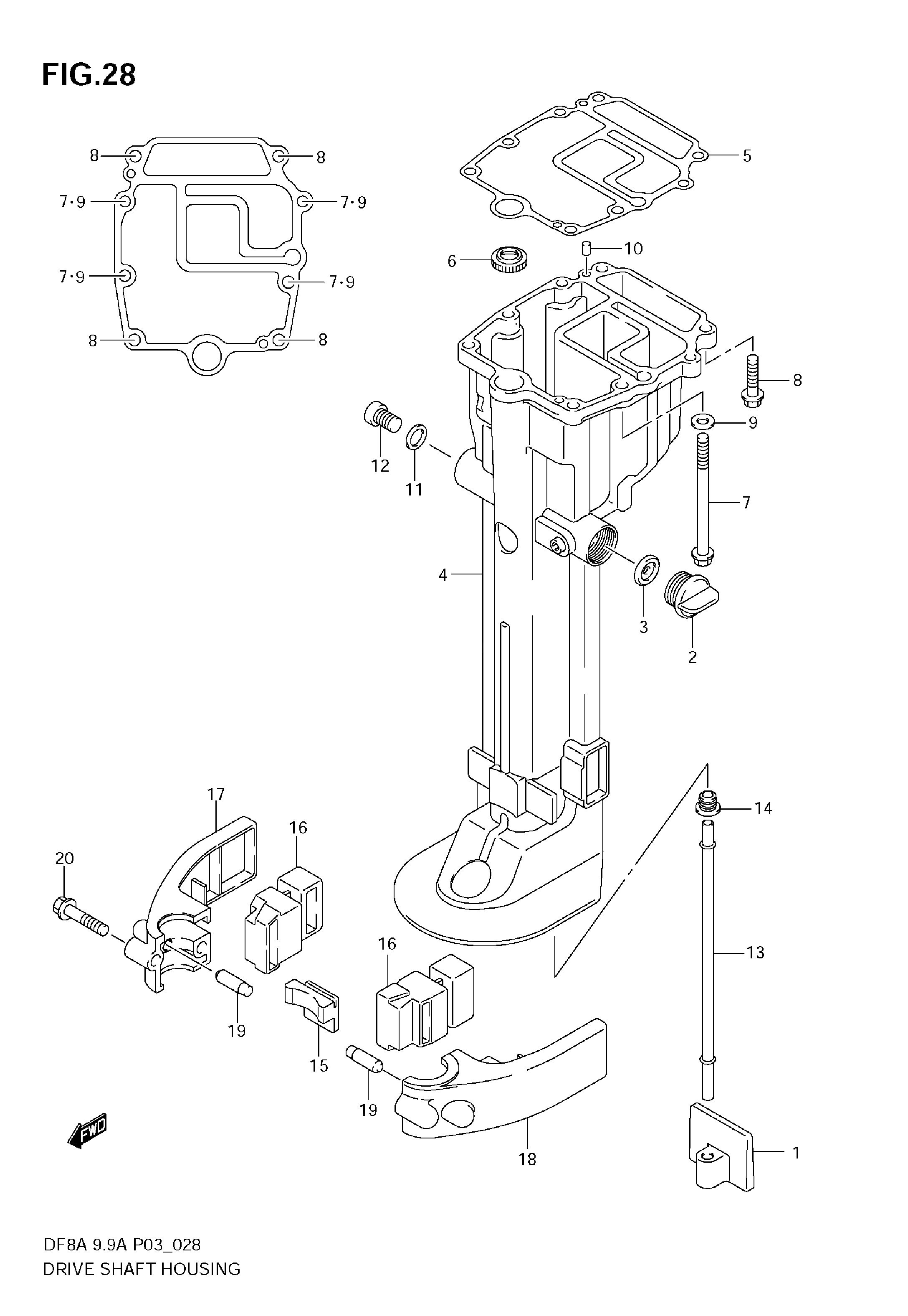 Carter d'arbre de transmission