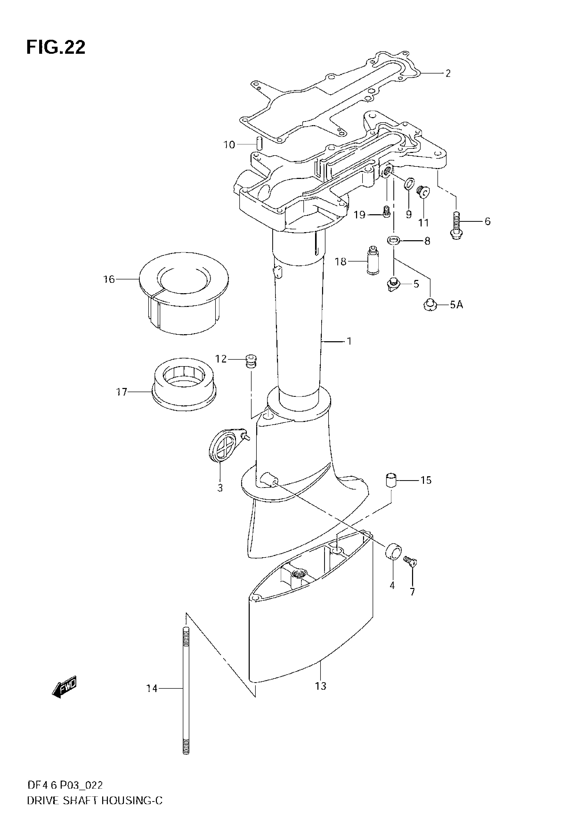 Carter d'arbre de transmission