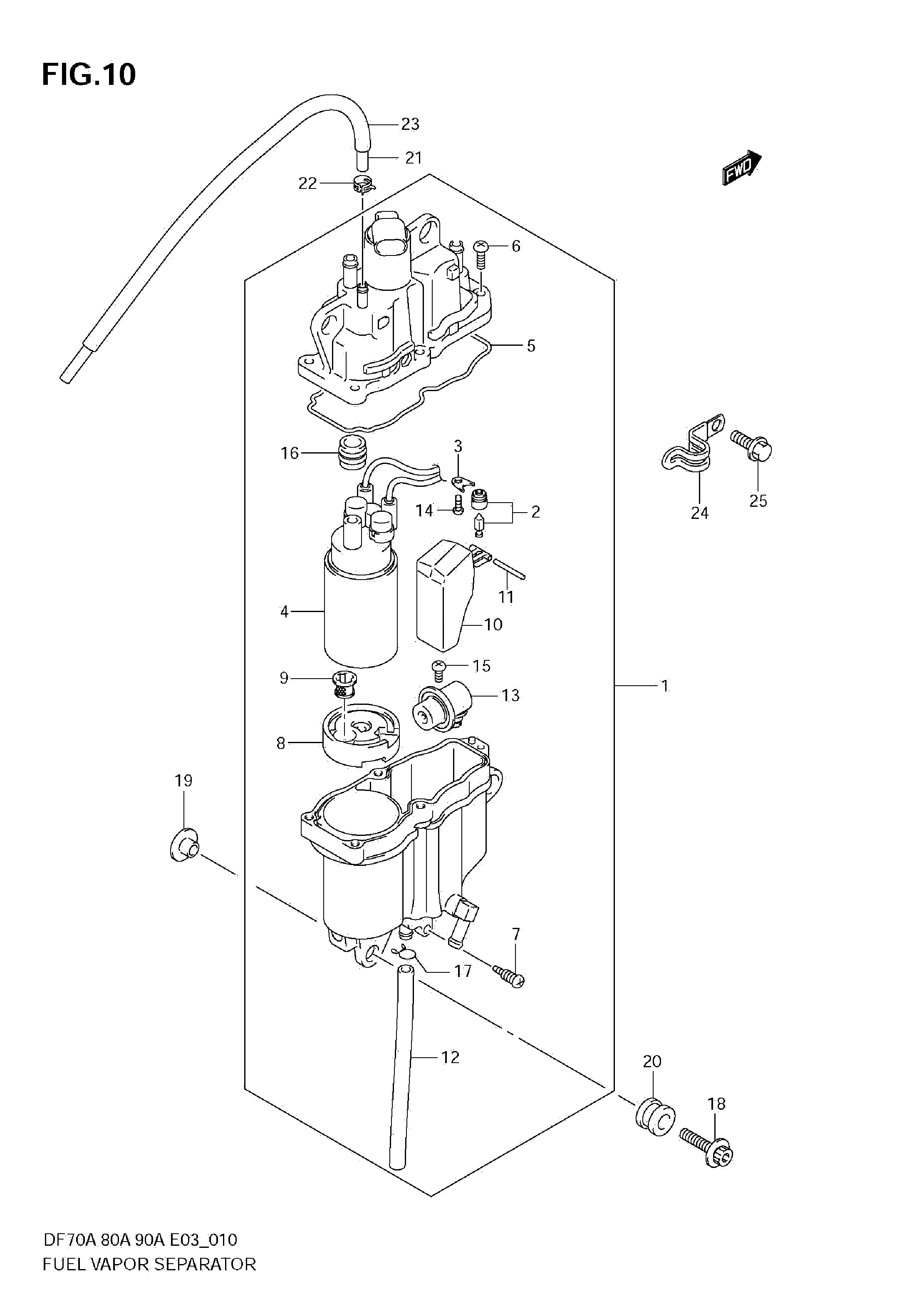 SÉPARATEUR DE VAPEUR DE CARBURANT