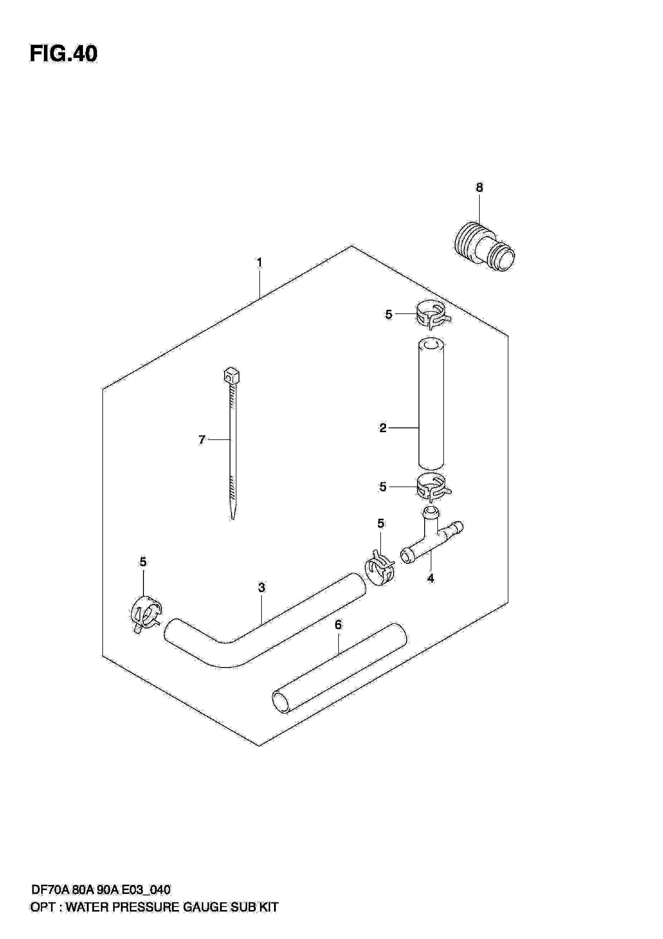 OPT SOUS-KIT DE MANOMÈTRE DE PRESSION D'EAU