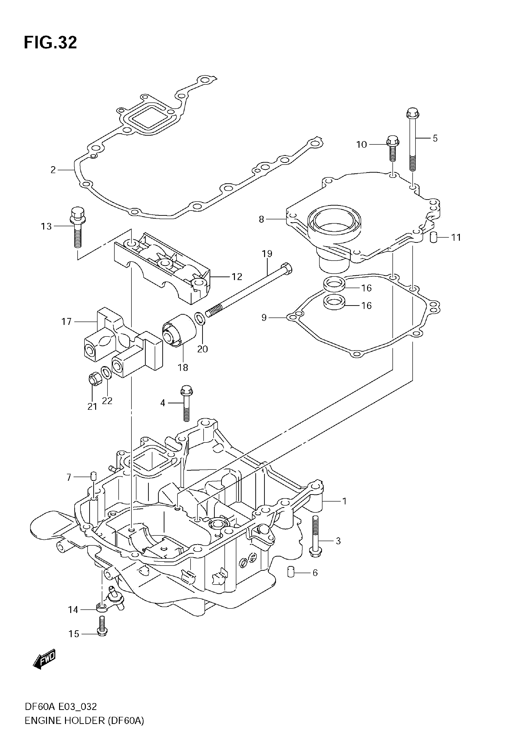 SUPPORTO MOTORE (DF60A)