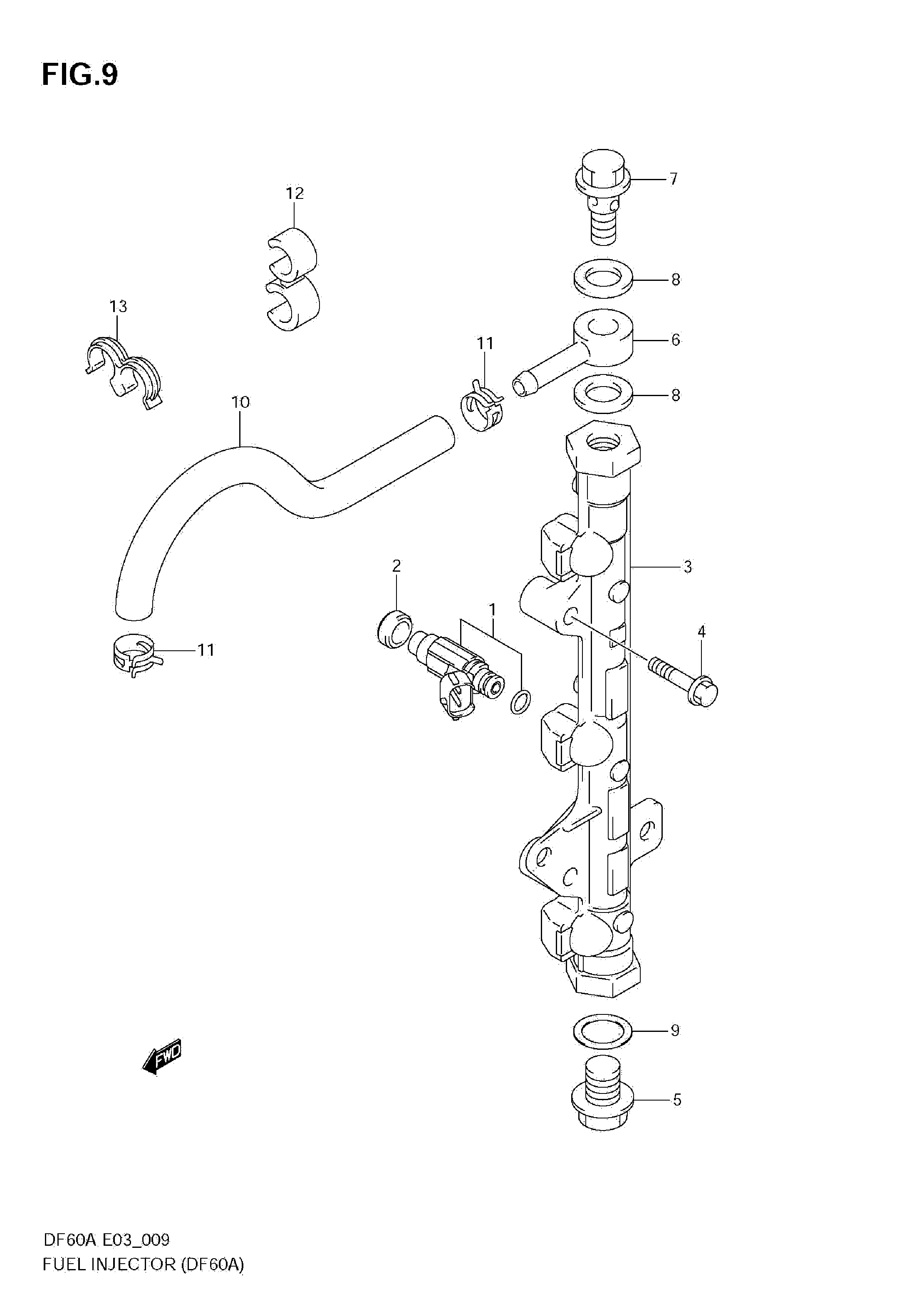 INJECTEUR DE CARBURANT (DF60A)