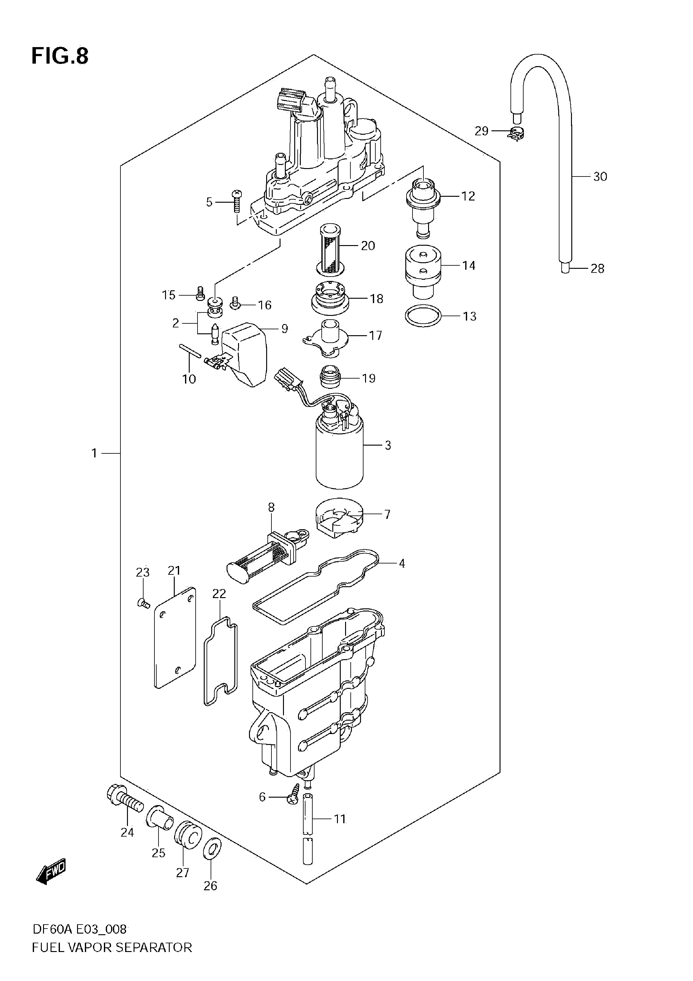 SÉPARATEUR DE VAPEUR DE CARBURANT