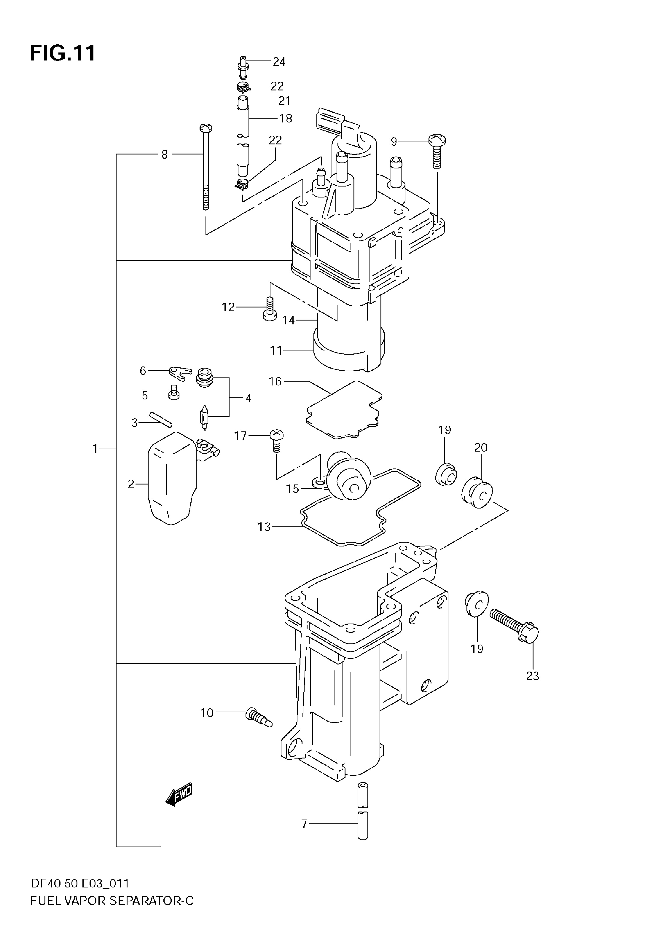 SÉPARATEUR DE VAPEUR DE CARBURANT (MODÈLE 99)